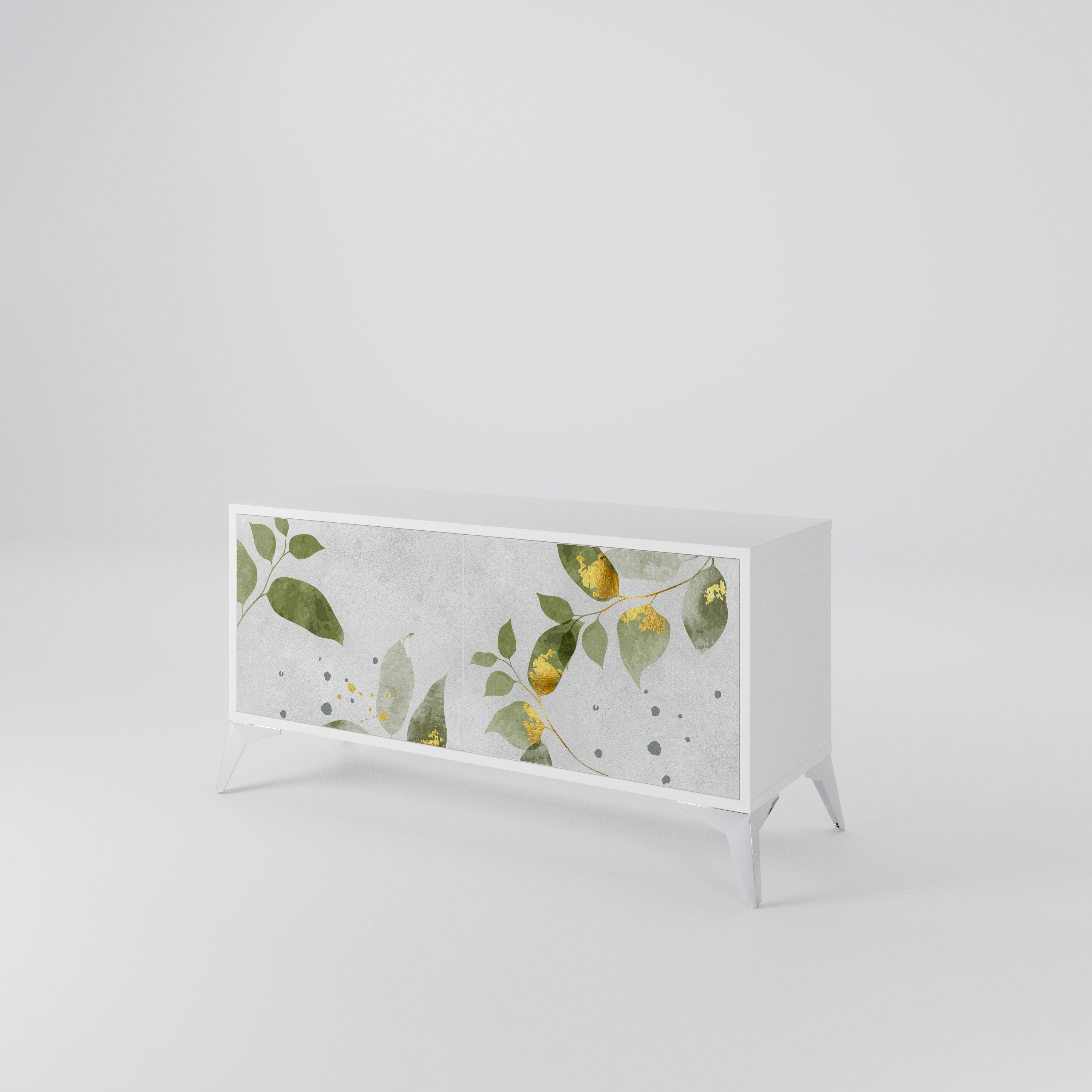 ELEGANT BOTANICS Kompaktní dvoudveřový TV stolek