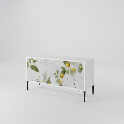 ELEGANT BOTANICS Mobile TV Compatto a 2 Ante