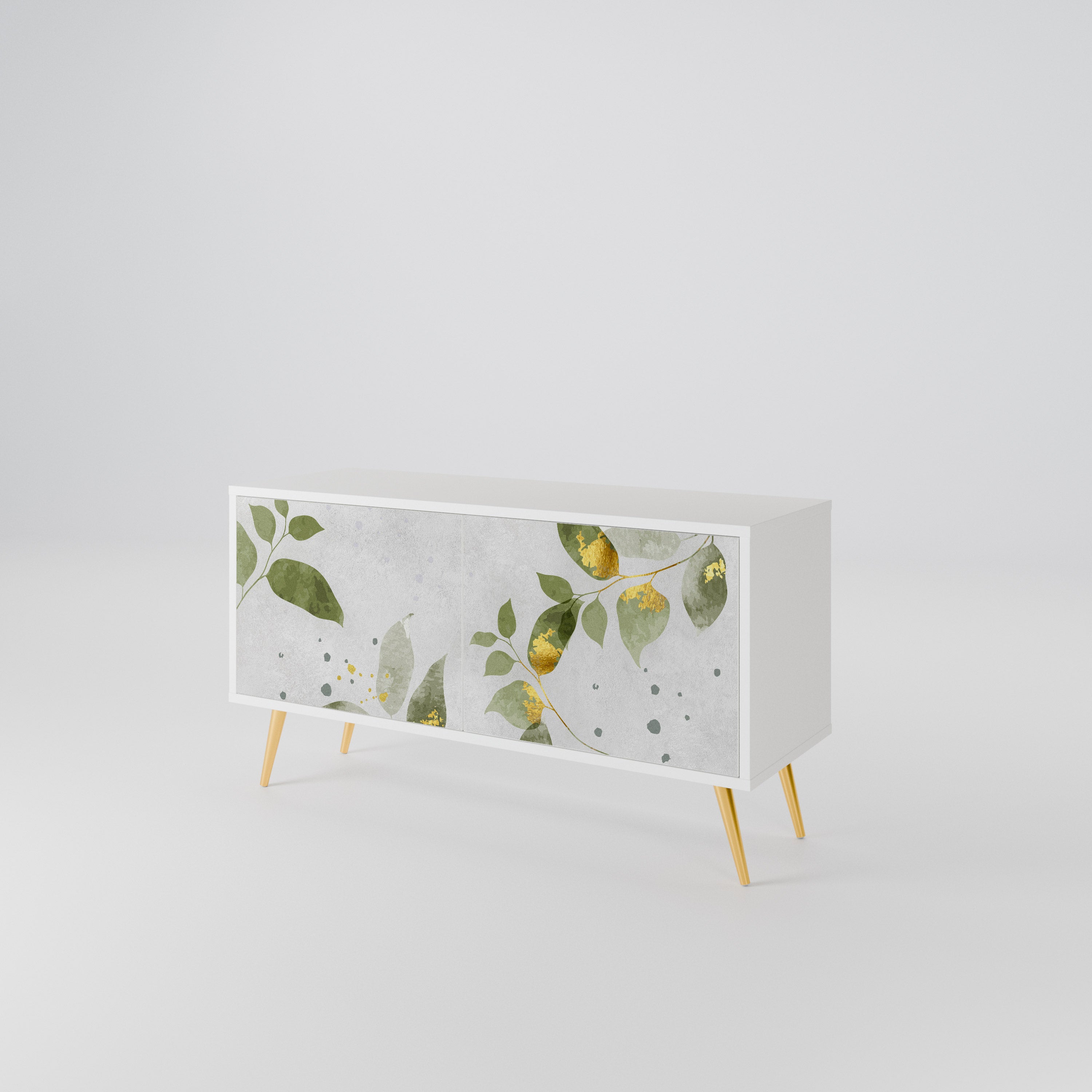 ELEGANT BOTANICS Kompaktní dvoudveřový TV stolek