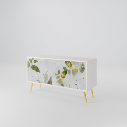 ELEGANT BOTANICS Mobile TV Compatto a 2 Ante