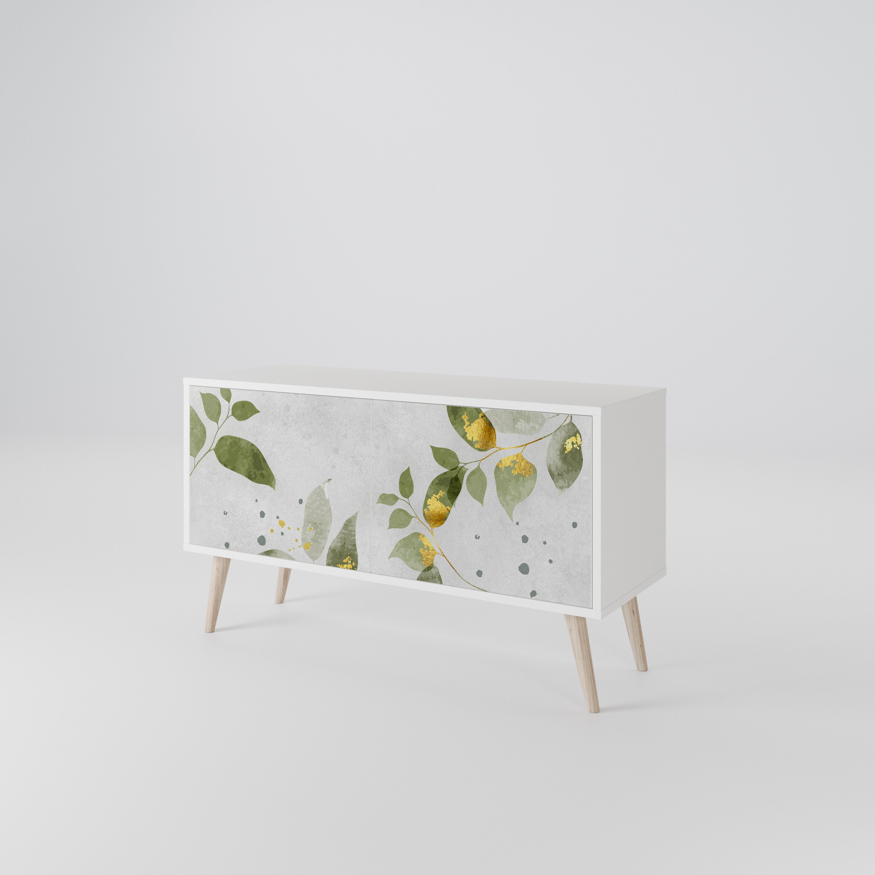 ELEGANT BOTANICS Kompaktní dvoudveřový TV stolek