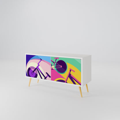 BIKE DREAMS Compact 2-Door TV Cabinet