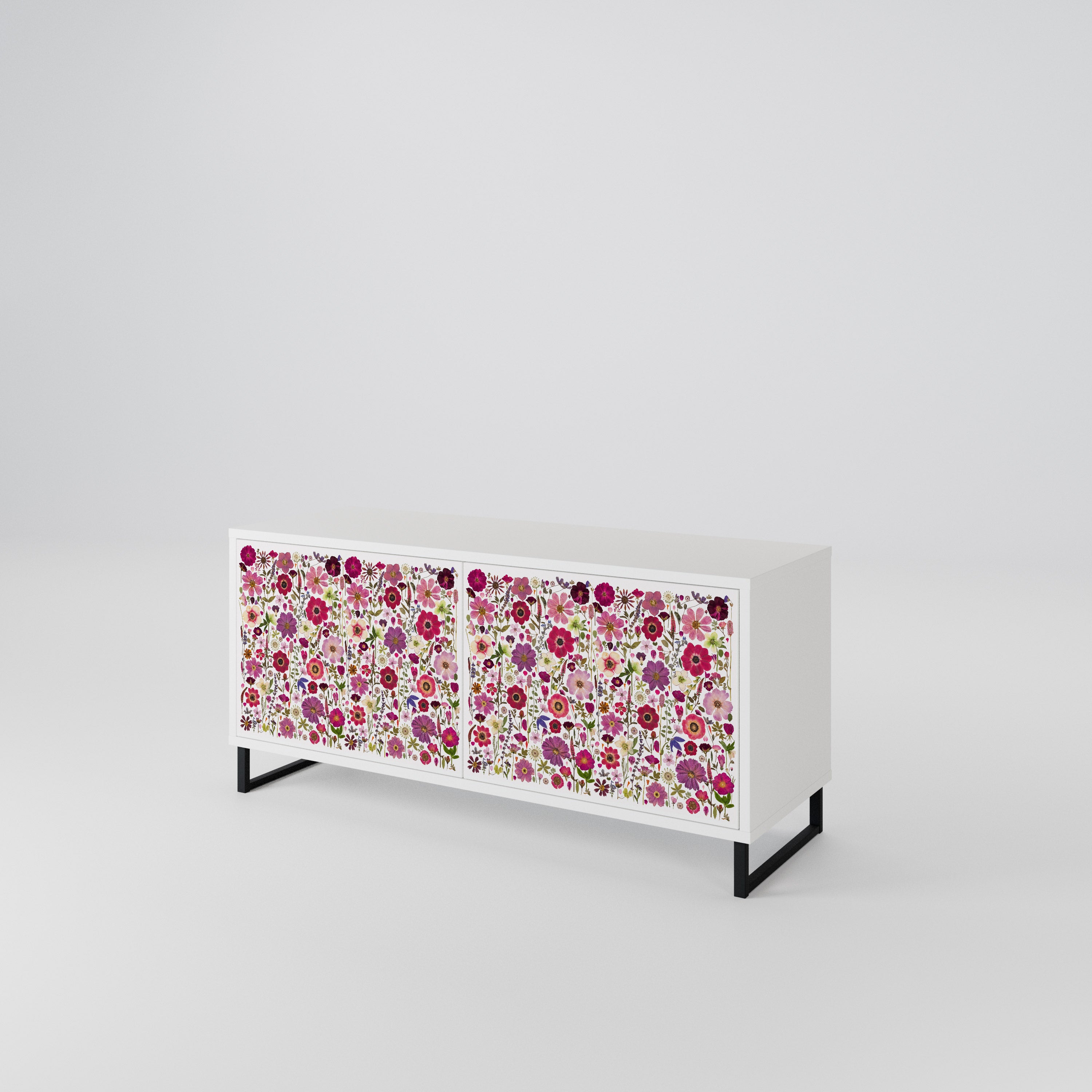 PETAL GARDEN Kompakter 2-türiger TV-Schrank
