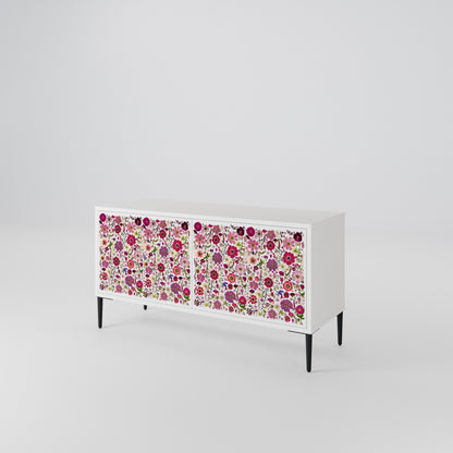 PETAL GARDEN Kompaktní dvoudveřový TV stolek
