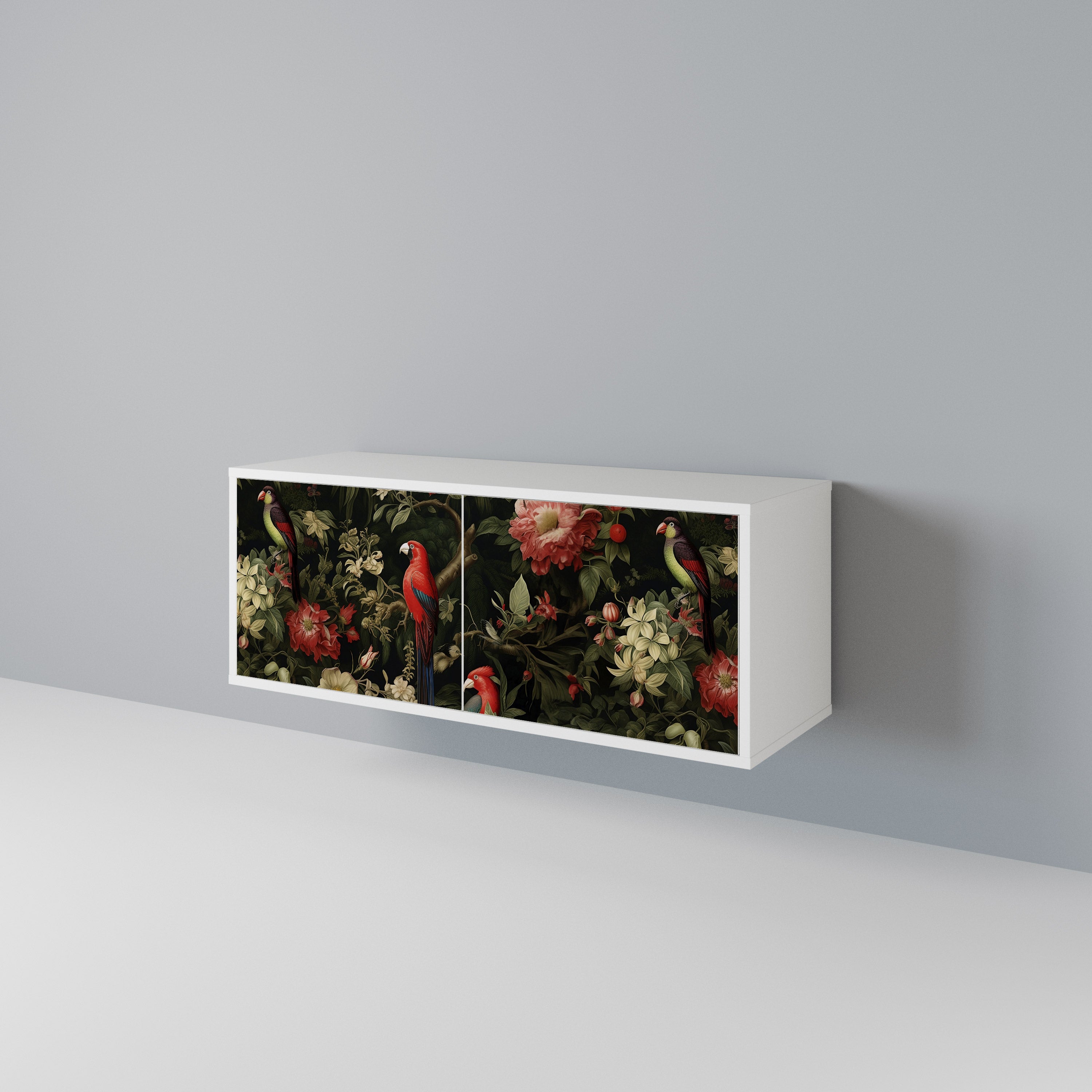FLORAL FANTASIA Kompaktní dvoudveřový TV stolek