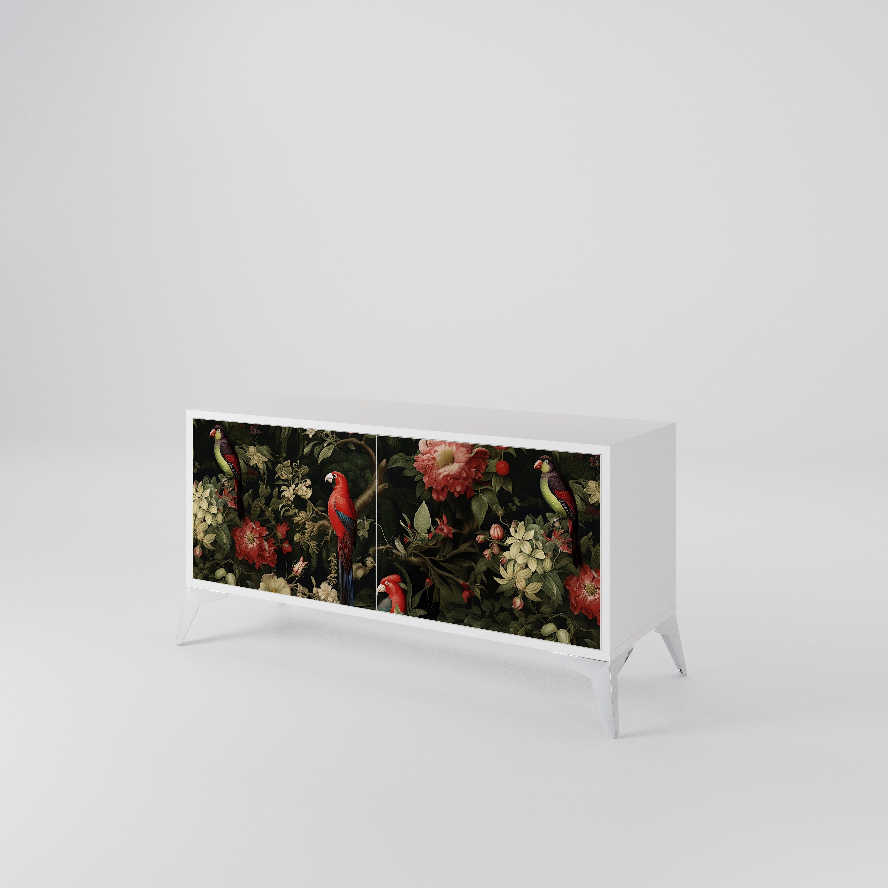 FLORAL FANTASIA Kompaktní dvoudveřový TV stolek