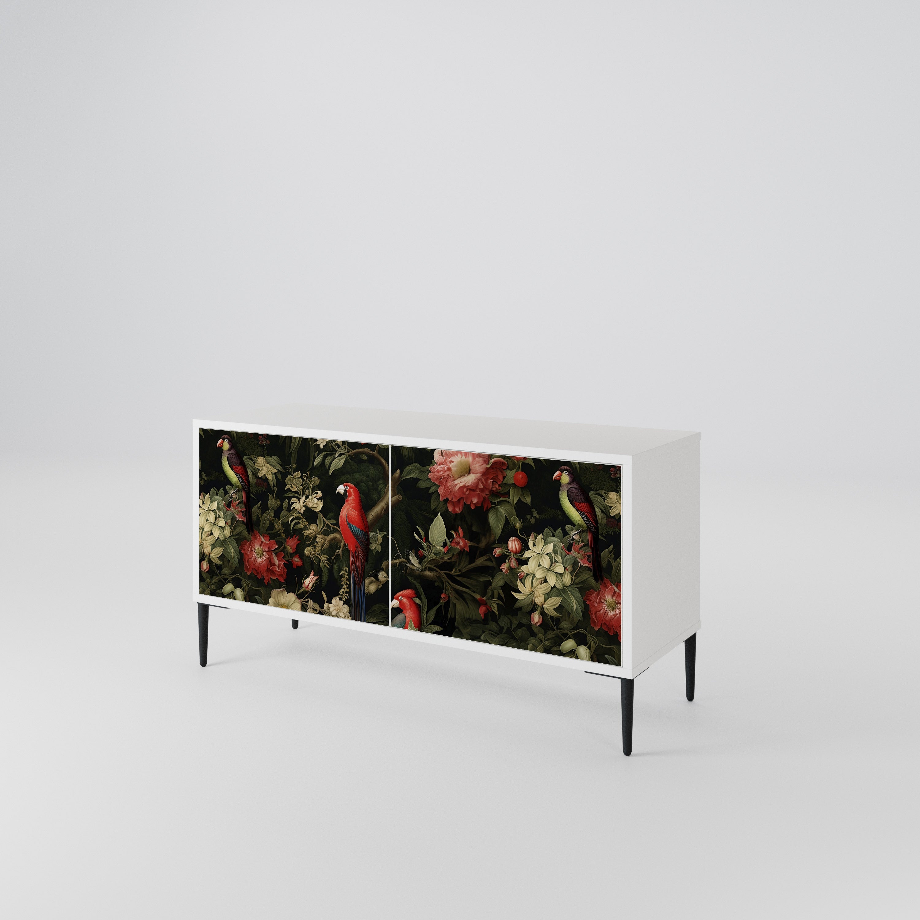 FLORAL FANTASIA Kompaktní dvoudveřový TV stolek