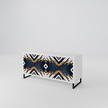 ARTFUL GEOMETRY Compact 2-Door TV Cabinet