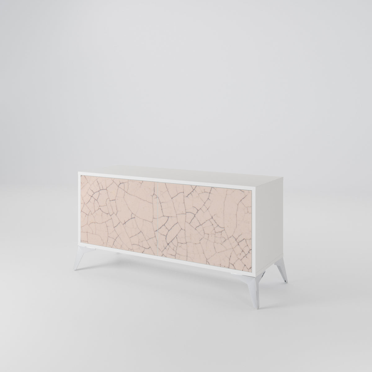 CERAMIC TEXTURE Kompakt TV-bänk med 2 dörrar