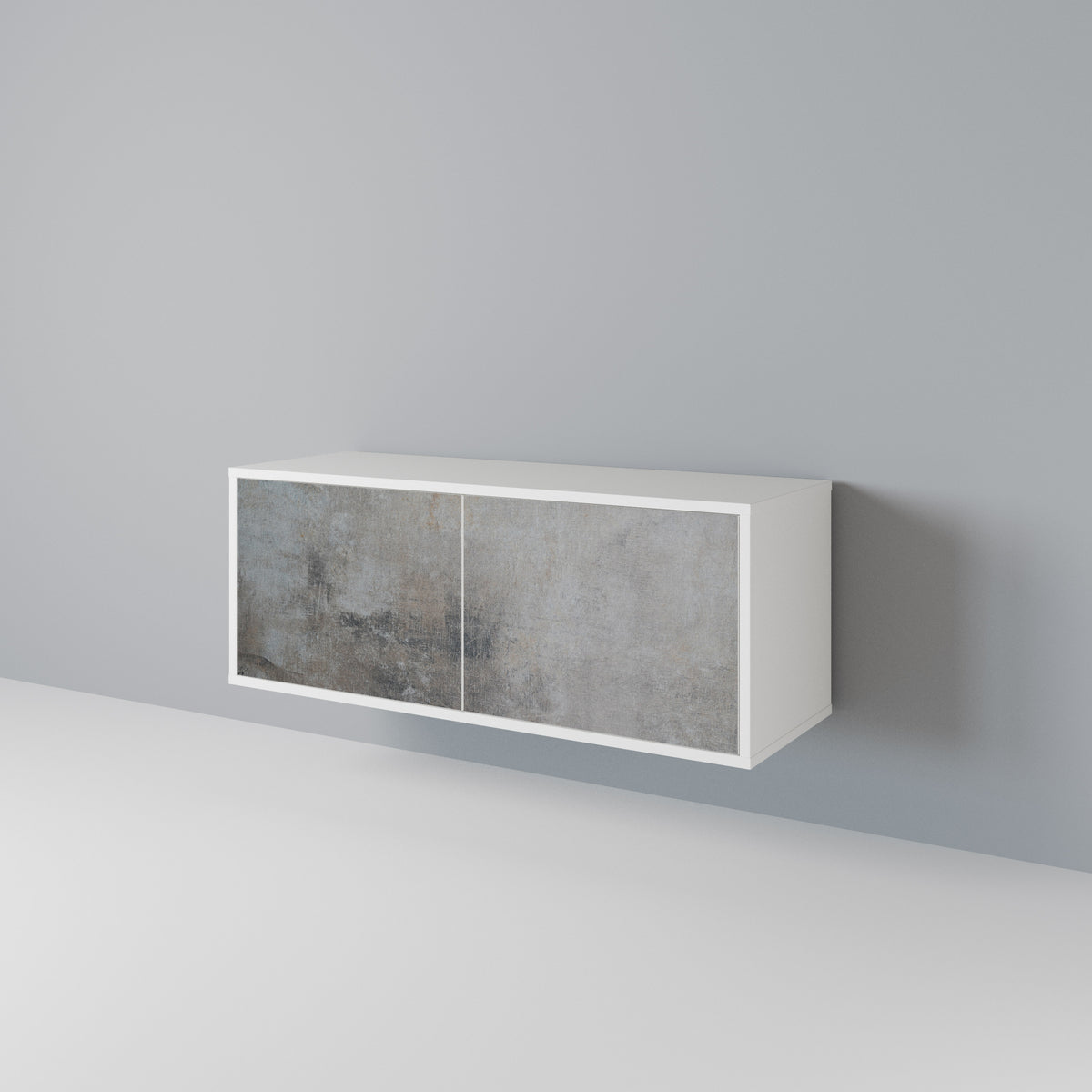CONCRETE WALL Συμπαγές έπιπλο τηλεόρασης 2-θυρών