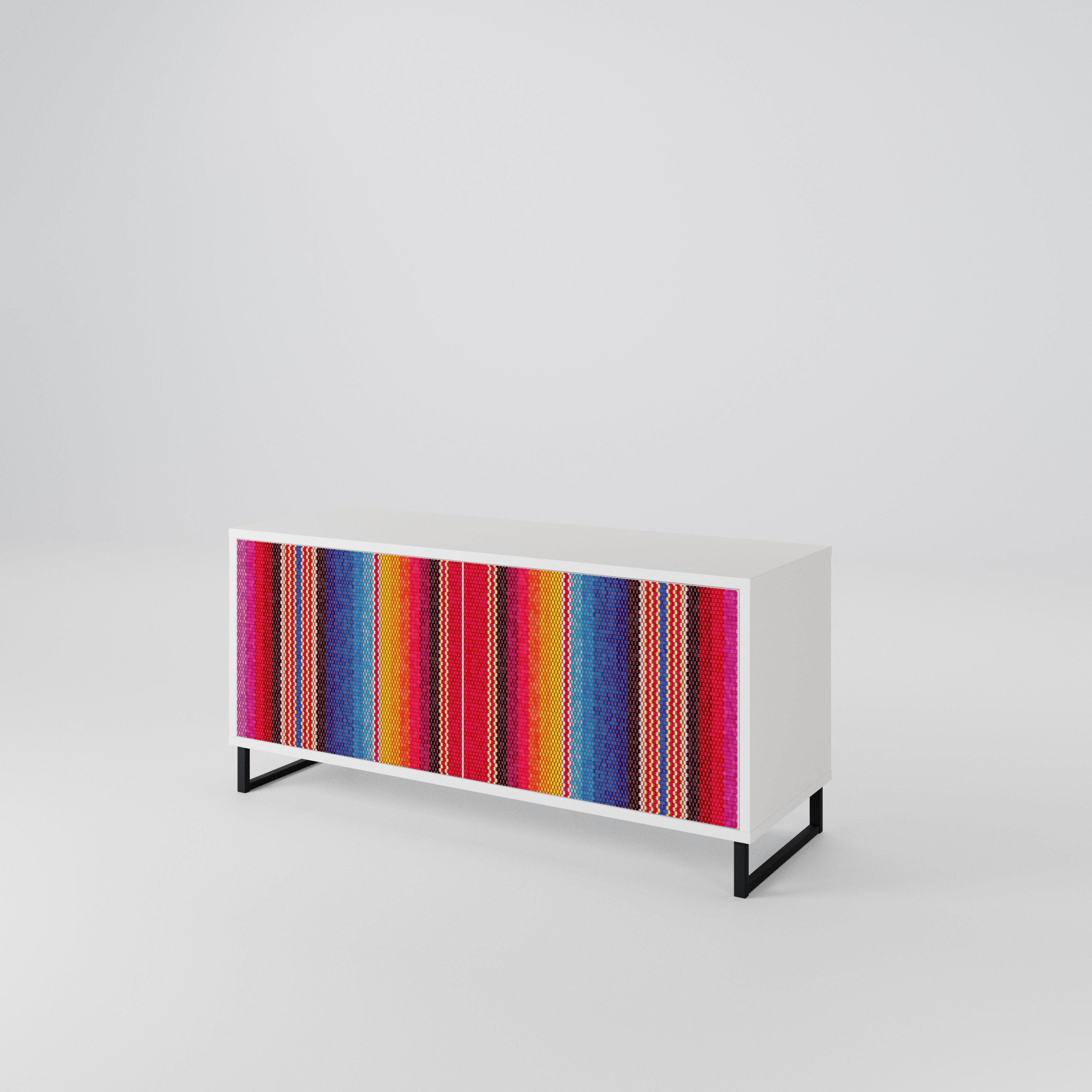 ETHNIC MEXICAN Compact 2-Door TV Cabinet