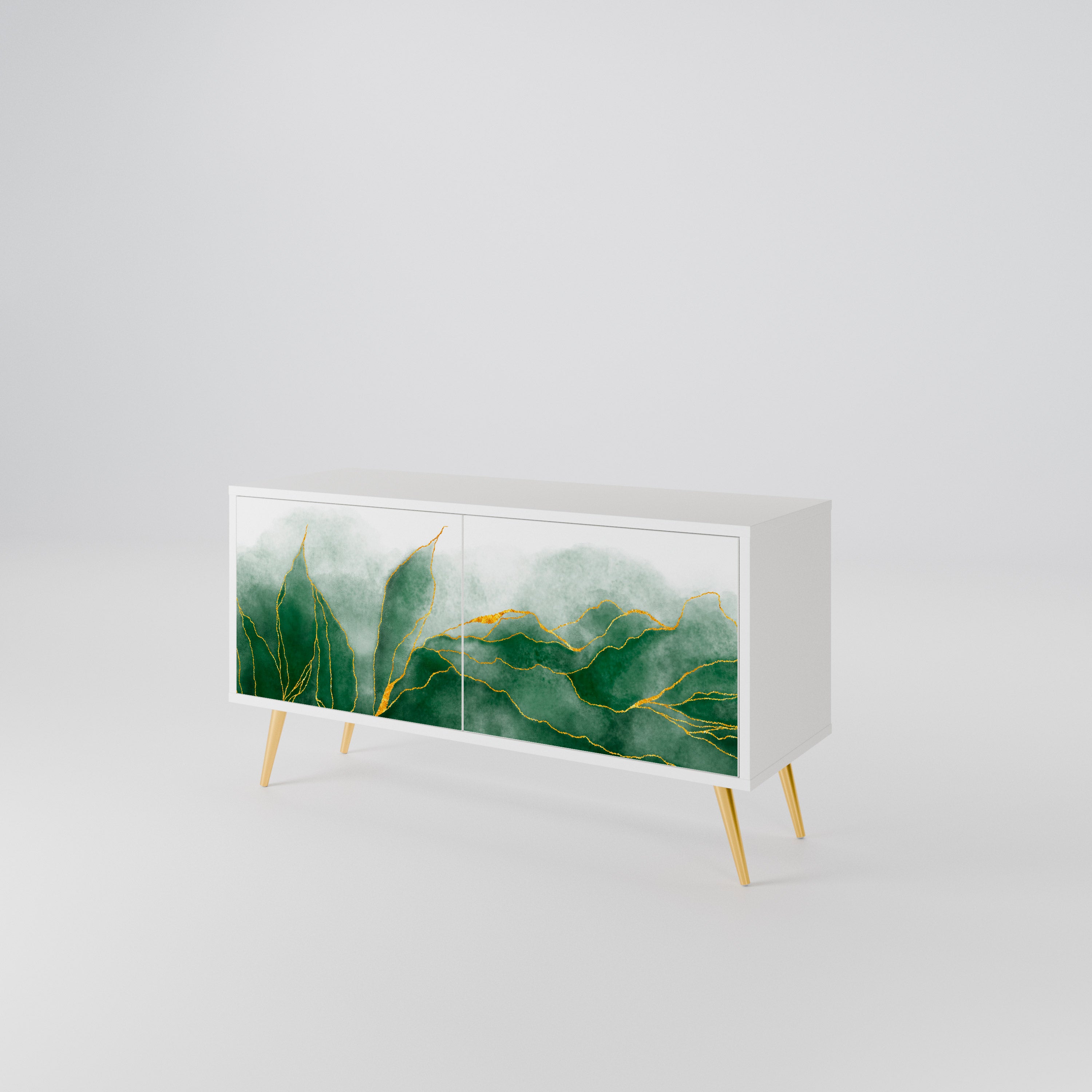 EXPENSIVE NATURE Compact 2-Door TV Cabinet