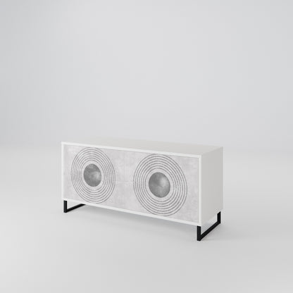 SOLID CIRCLES Mobile TV Compatto a 2 Ante