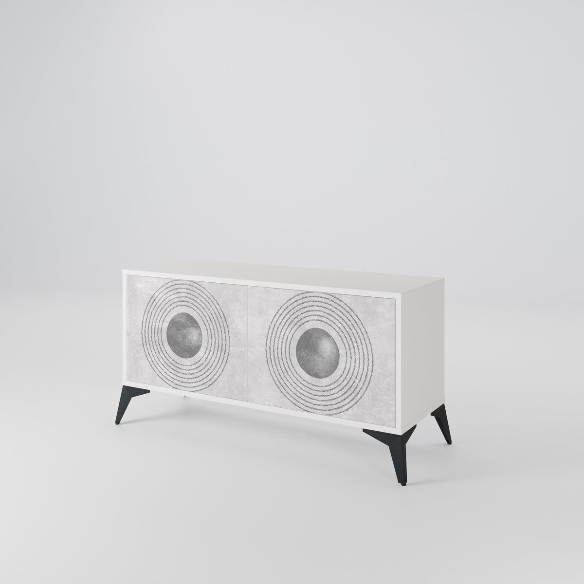 SOLID CIRCLES Mobile TV Compatto a 2 Ante