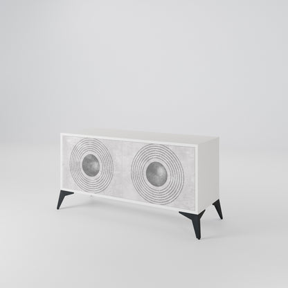 SOLID CIRCLES Mobile TV Compatto a 2 Ante
