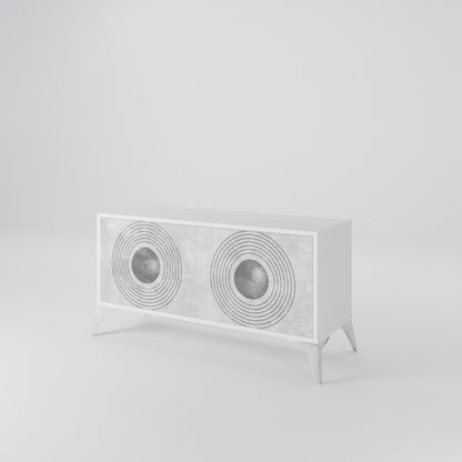 SOLID CIRCLES Mobile TV Compatto a 2 Ante
