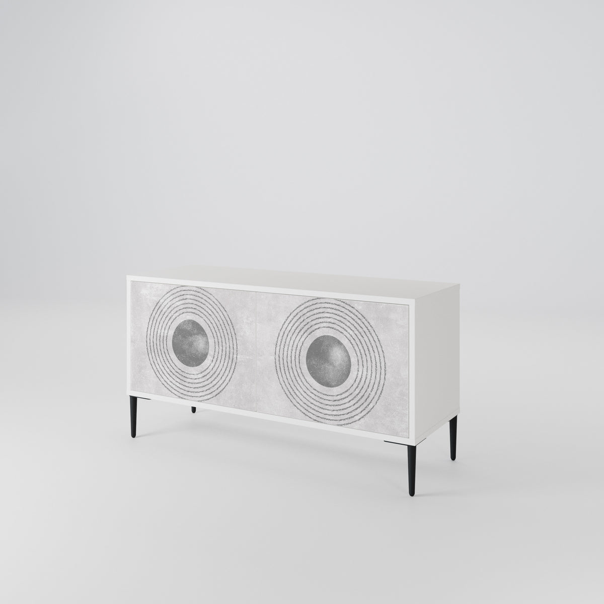 SOLID CIRCLES Mobile TV Compatto a 2 Ante