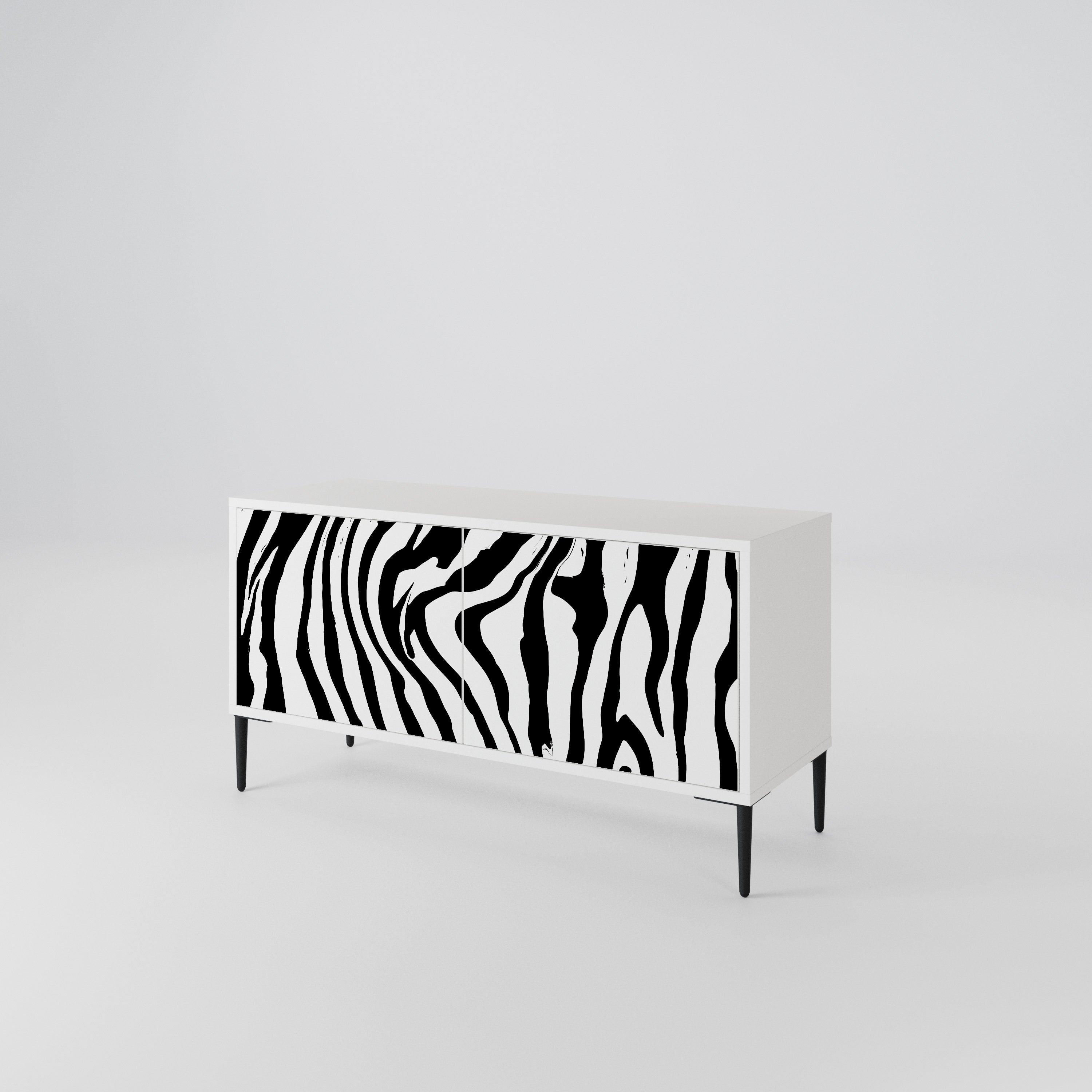 SPLENDID ZEBRA Compact 2-Door TV Cabinet