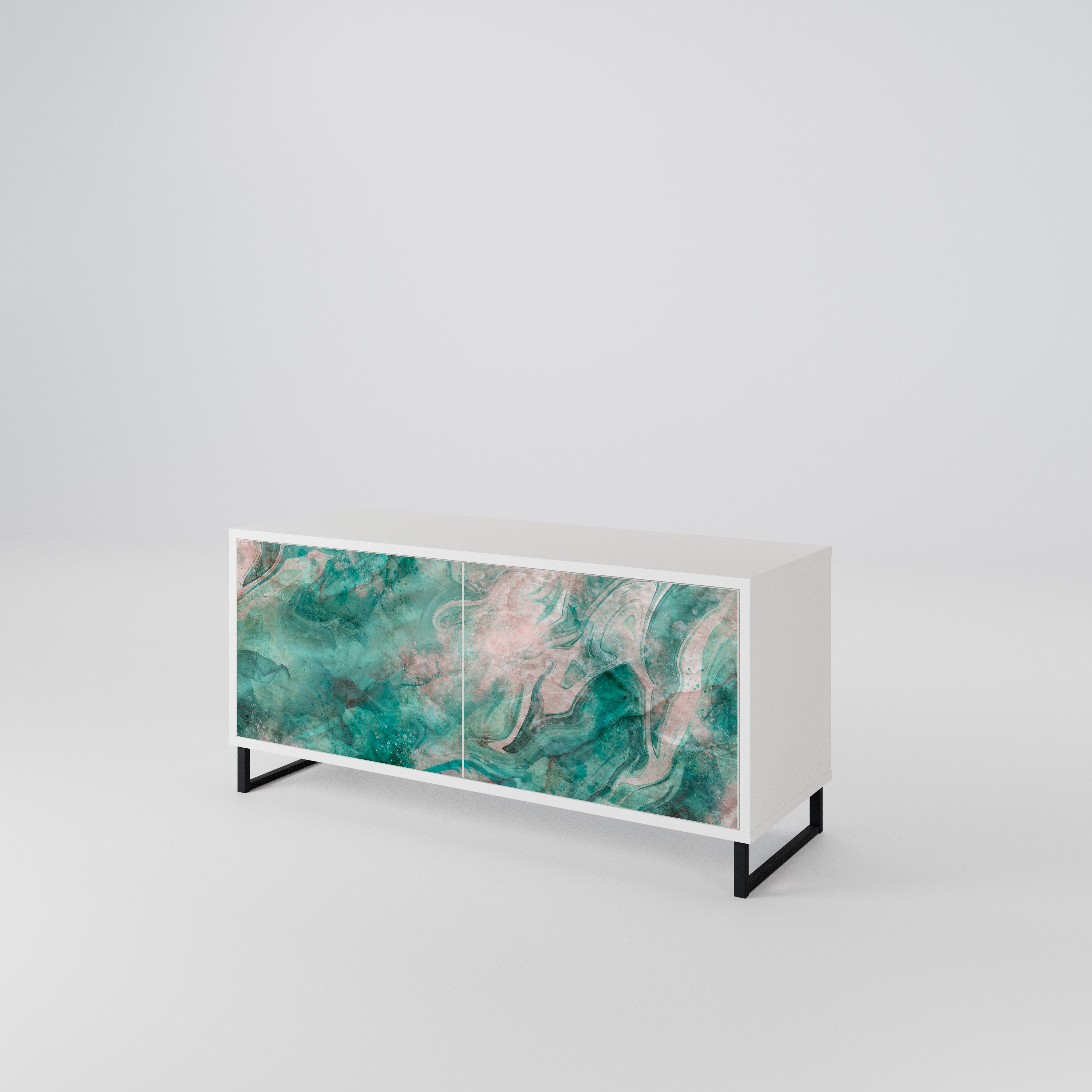 ABSTRACT ALCHEMY Compact 2-Door TV Cabinet