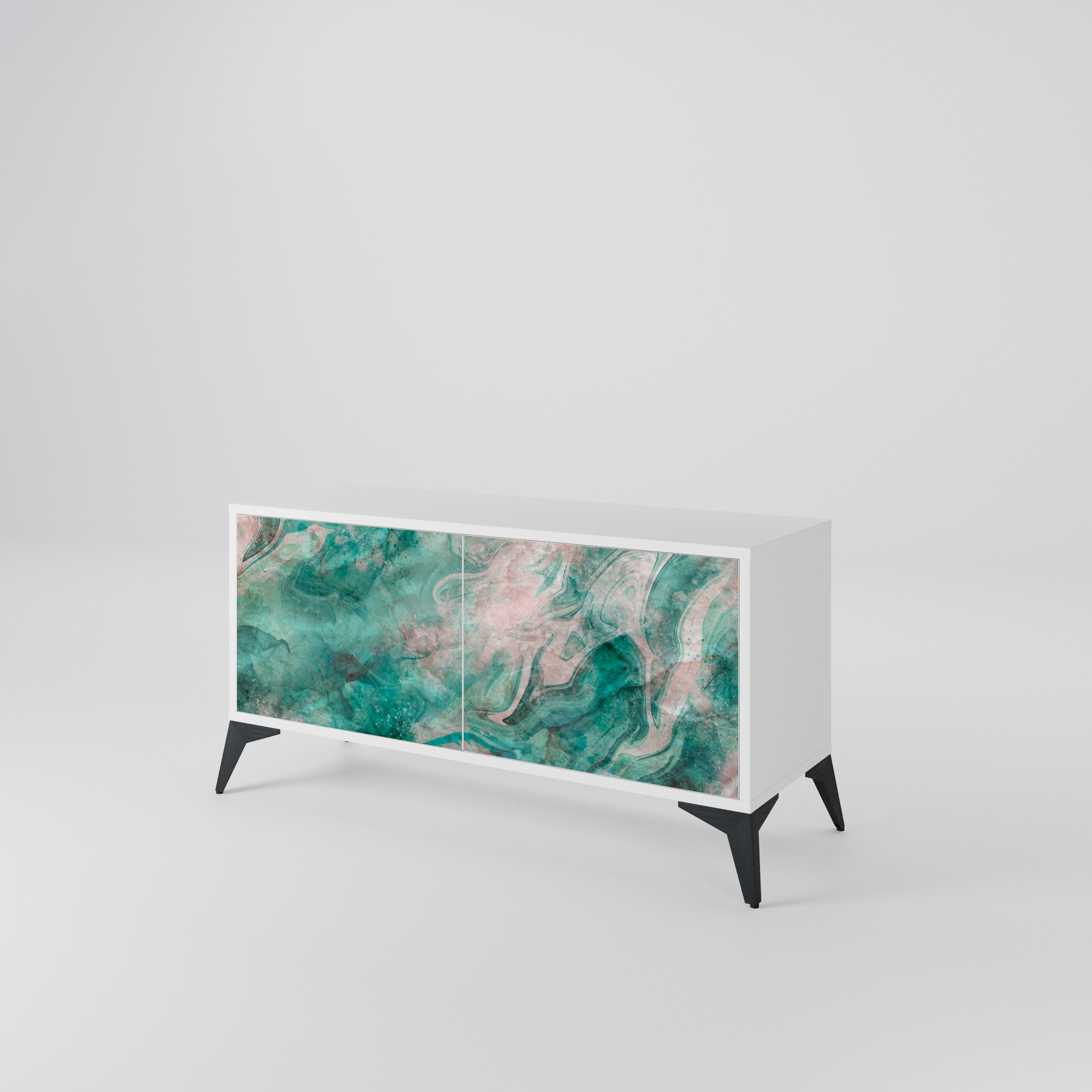ABSTRACT ALCHEMY Compact 2-Door TV Cabinet