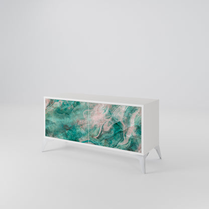 ABSTRACT ALCHEMY Compact 2-Door TV Cabinet