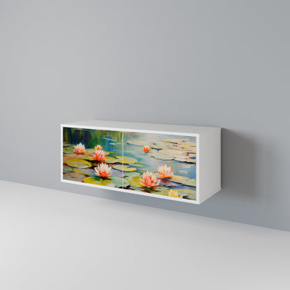 BLOOMING WATERS Mobile TV Compatto a 2 Ante