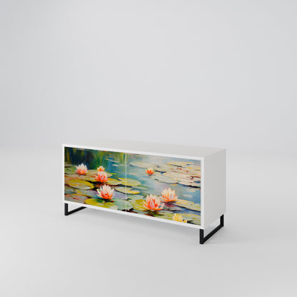BLOOMING WATERS Mobile TV Compatto a 2 Ante