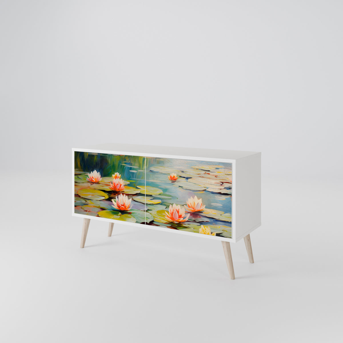 BLOOMING WATERS Mobile TV Compatto a 2 Ante