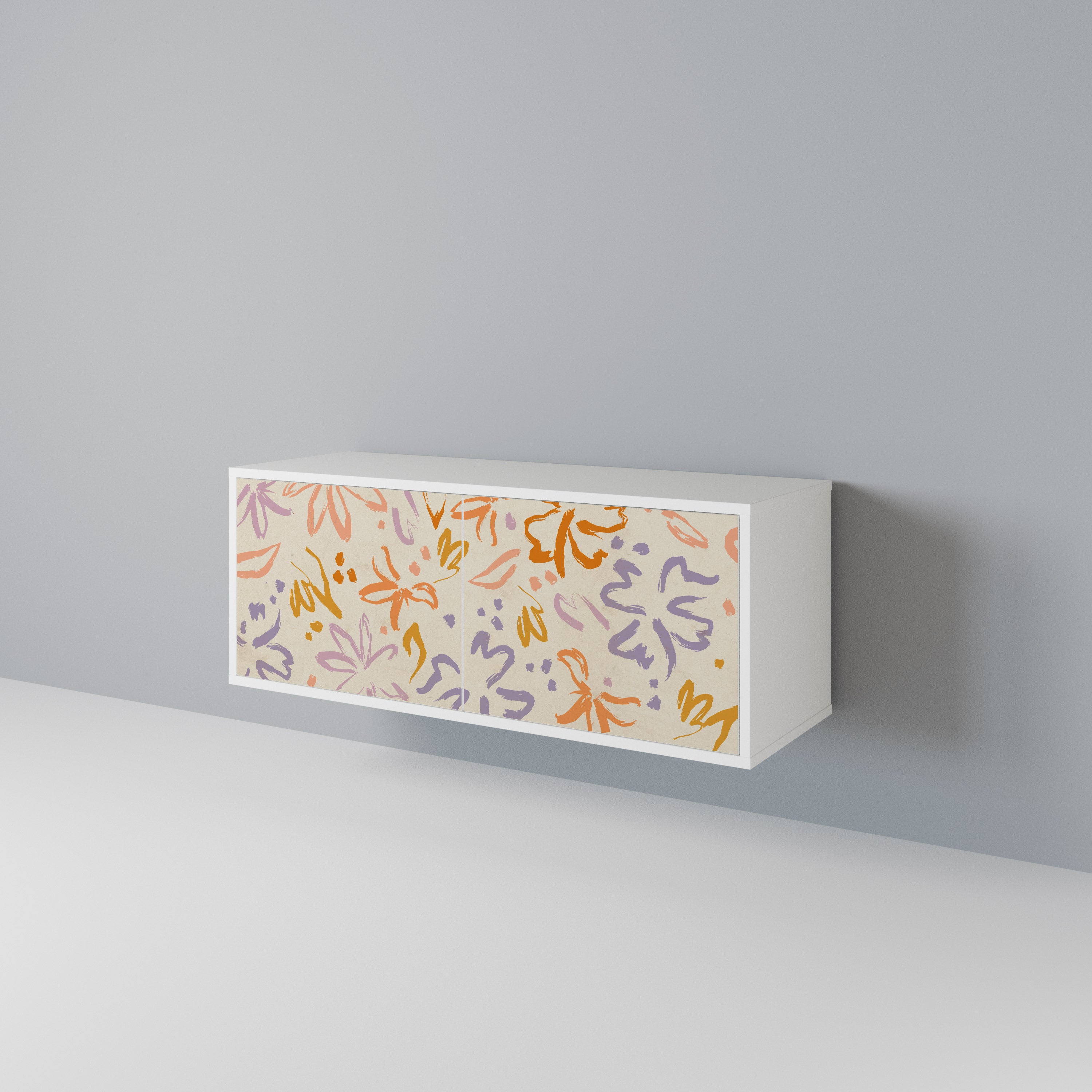 SPRING WHIMSY Compact 2-Door TV Cabinet
