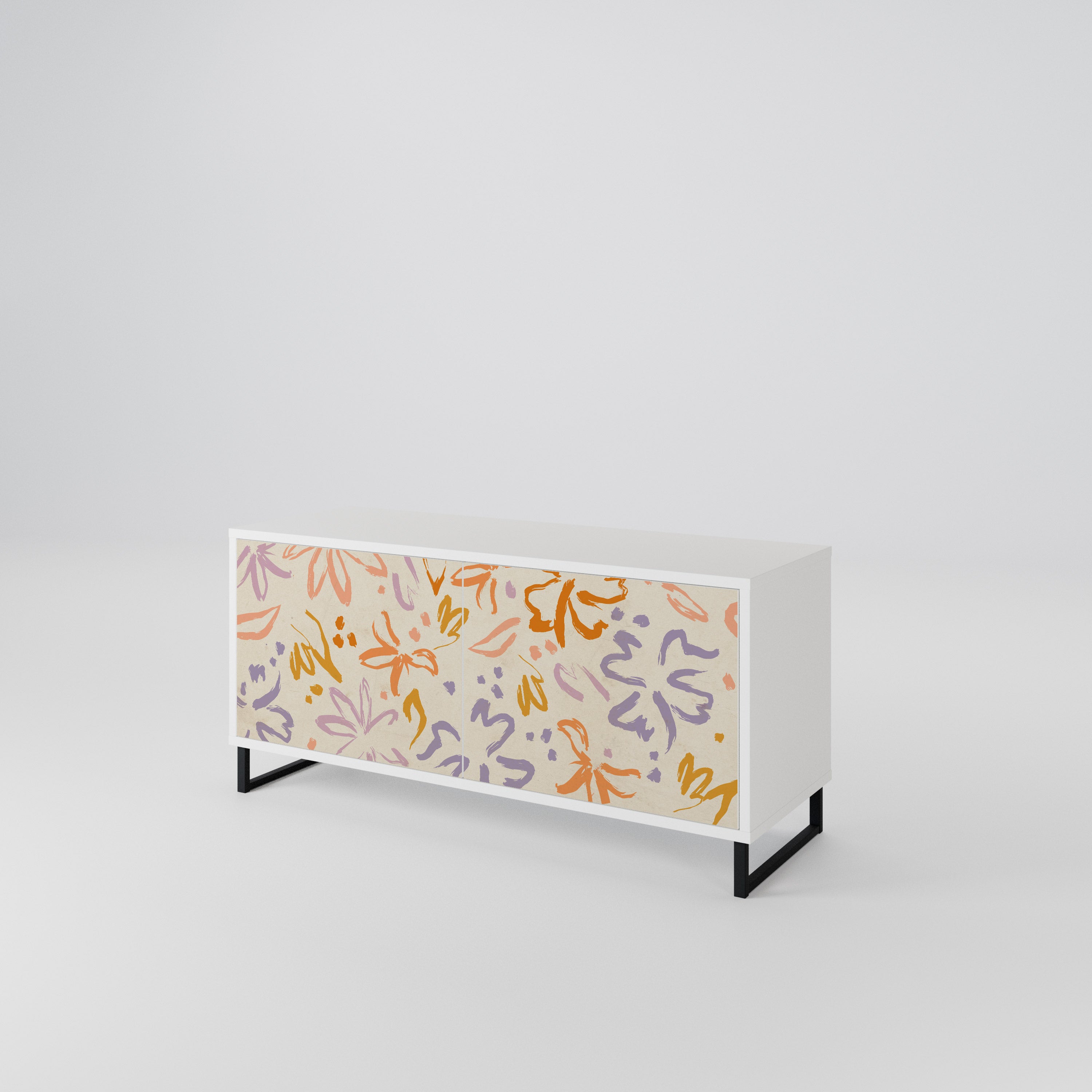 SPRING WHIMSY Compact 2-Door TV Cabinet