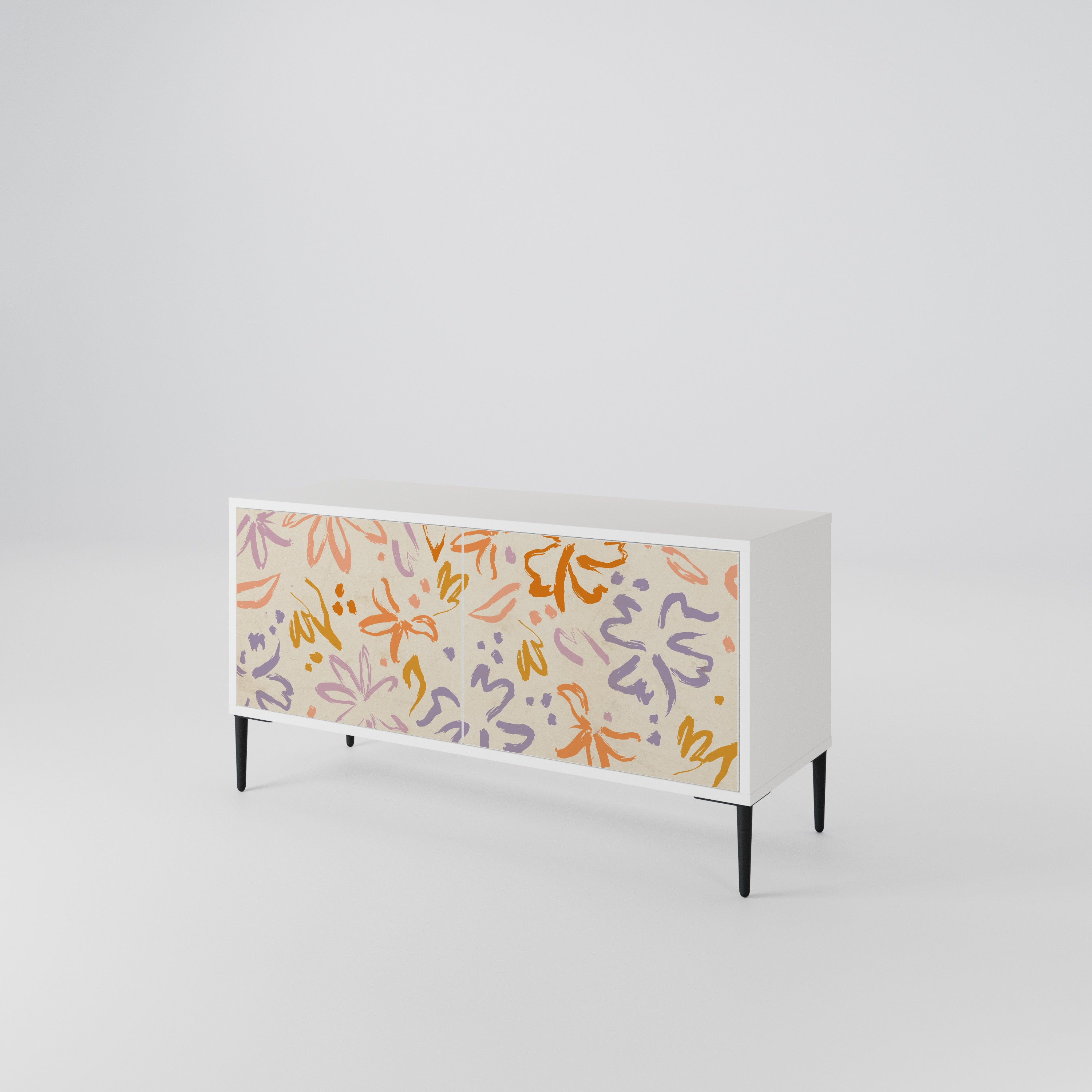 SPRING WHIMSY Compact 2-Door TV Cabinet