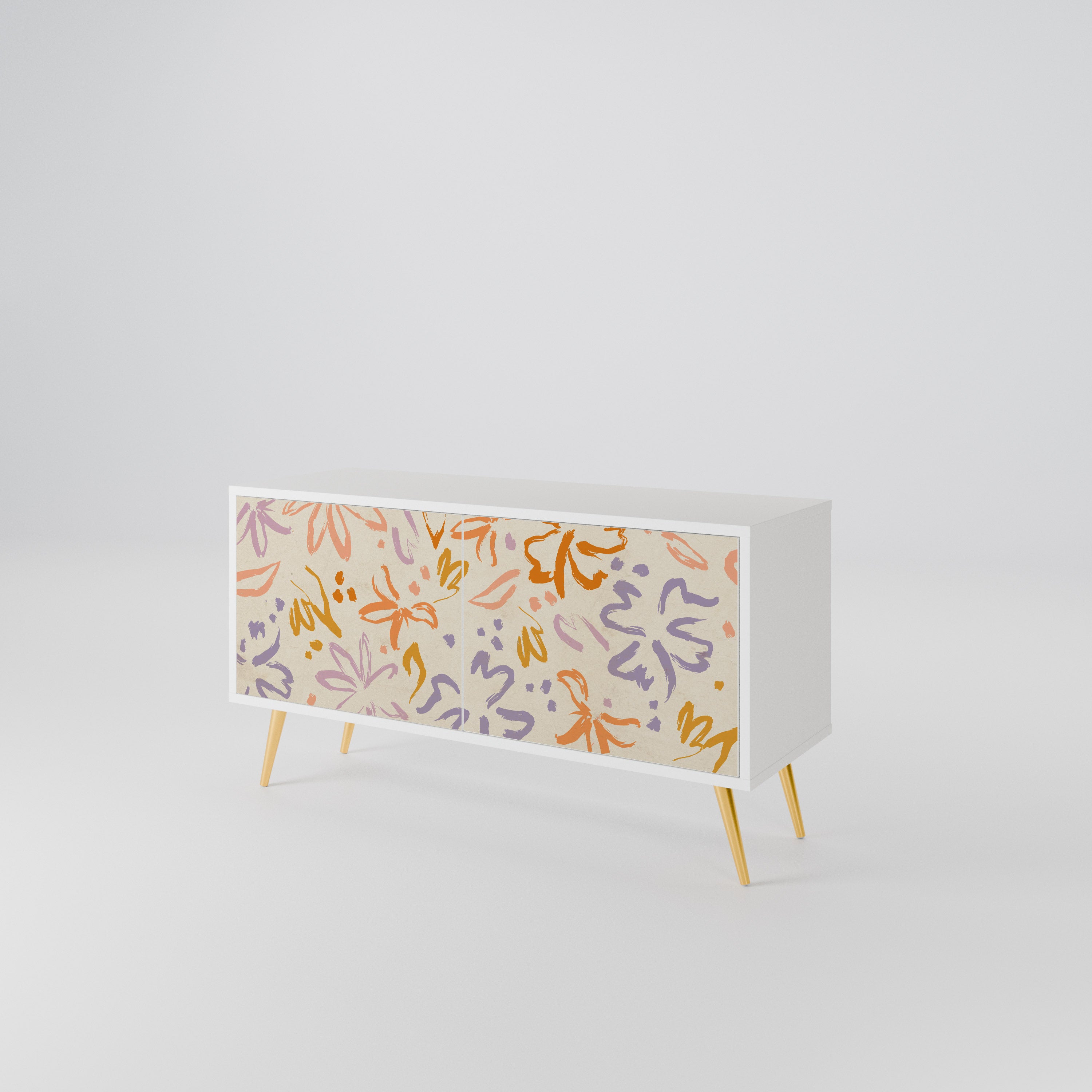 SPRING WHIMSY Compact 2-Door TV Cabinet