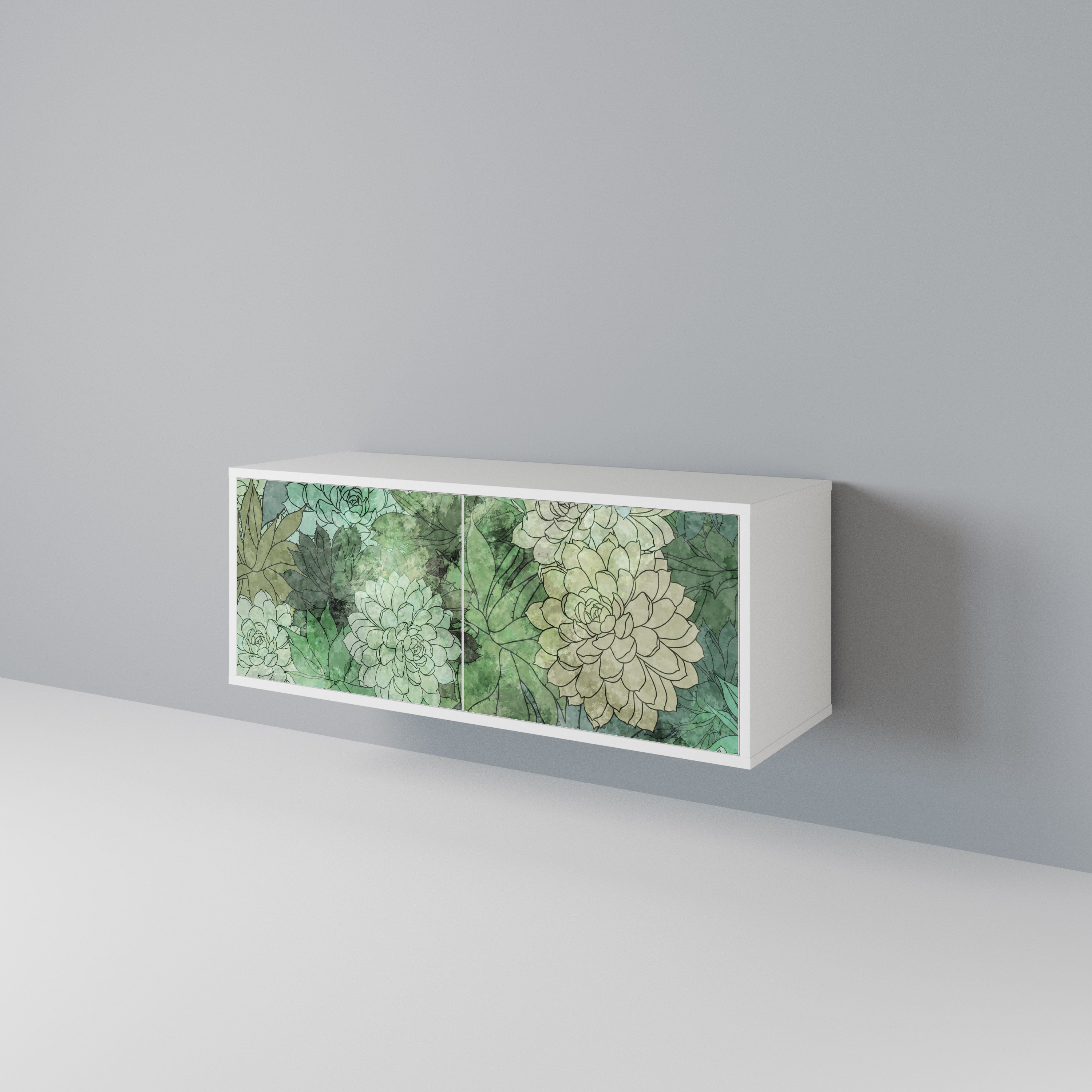 SUCCULENT CLUSTER Compact 2-Door TV Cabinet