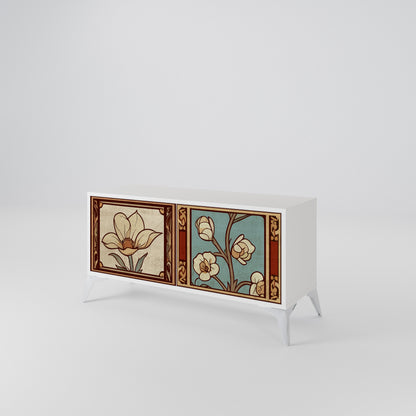 TIMELESS FLORA Mobile TV Compatto a 2 Ante