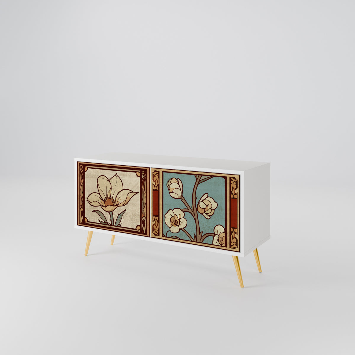 TIMELESS FLORA Mobile TV Compatto a 2 Ante