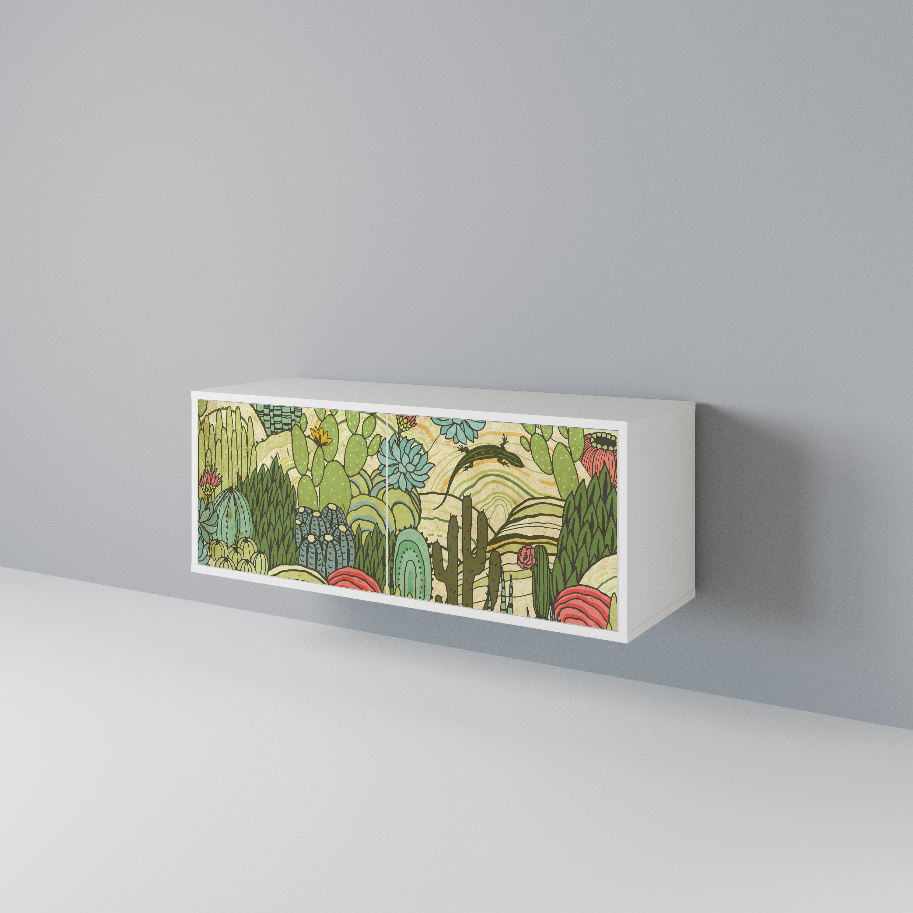 SUCCULENTS KALEIDOSCOPE Kompaktní dvoudveřový TV stolek