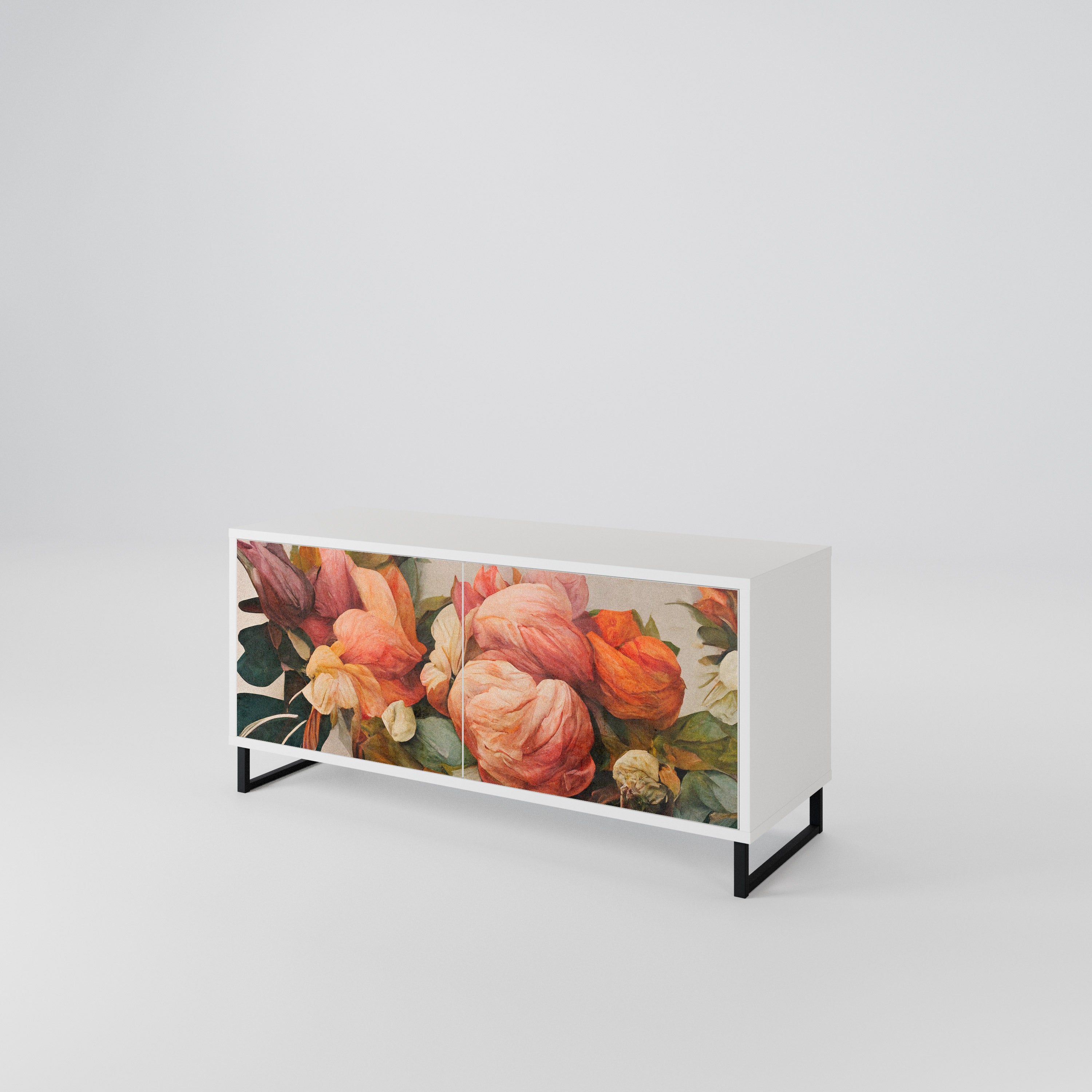 STYLISH BEAUTY Kompaktní dvoudveřový TV stolek