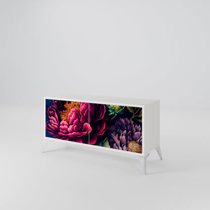 BLOOMING ELEGANCE Mobile TV Compatto a 2 Ante
