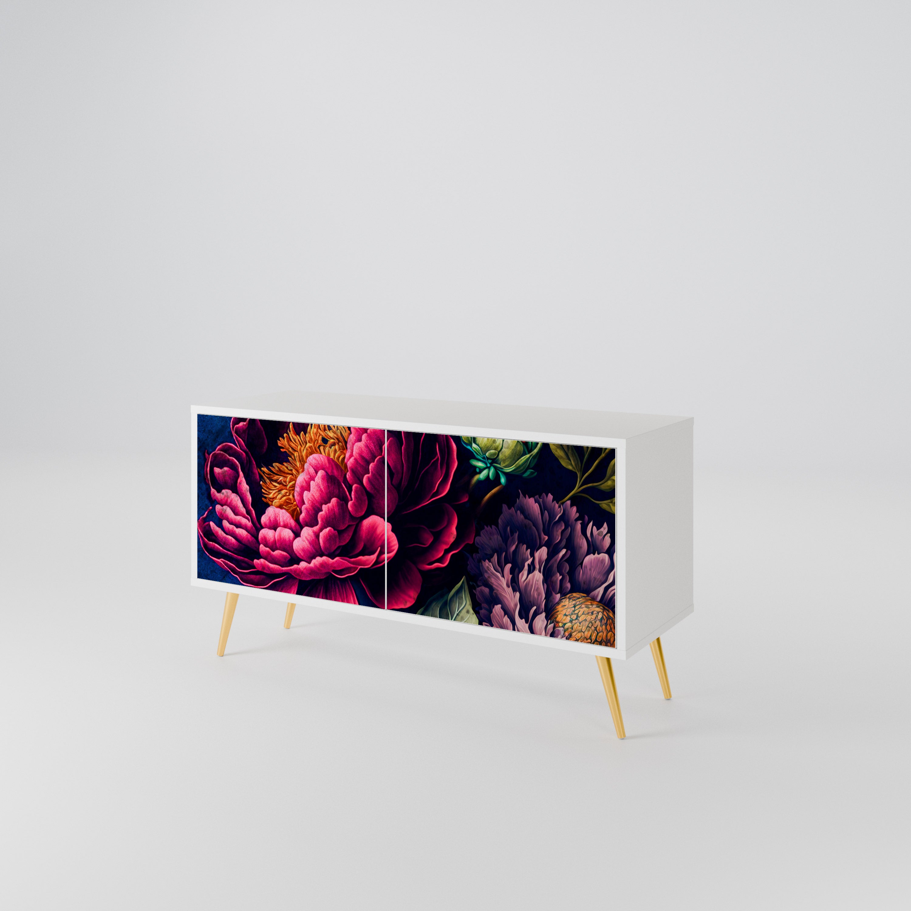 BLOOMING ELEGANCE Kompaktní dvoudveřový TV stolek