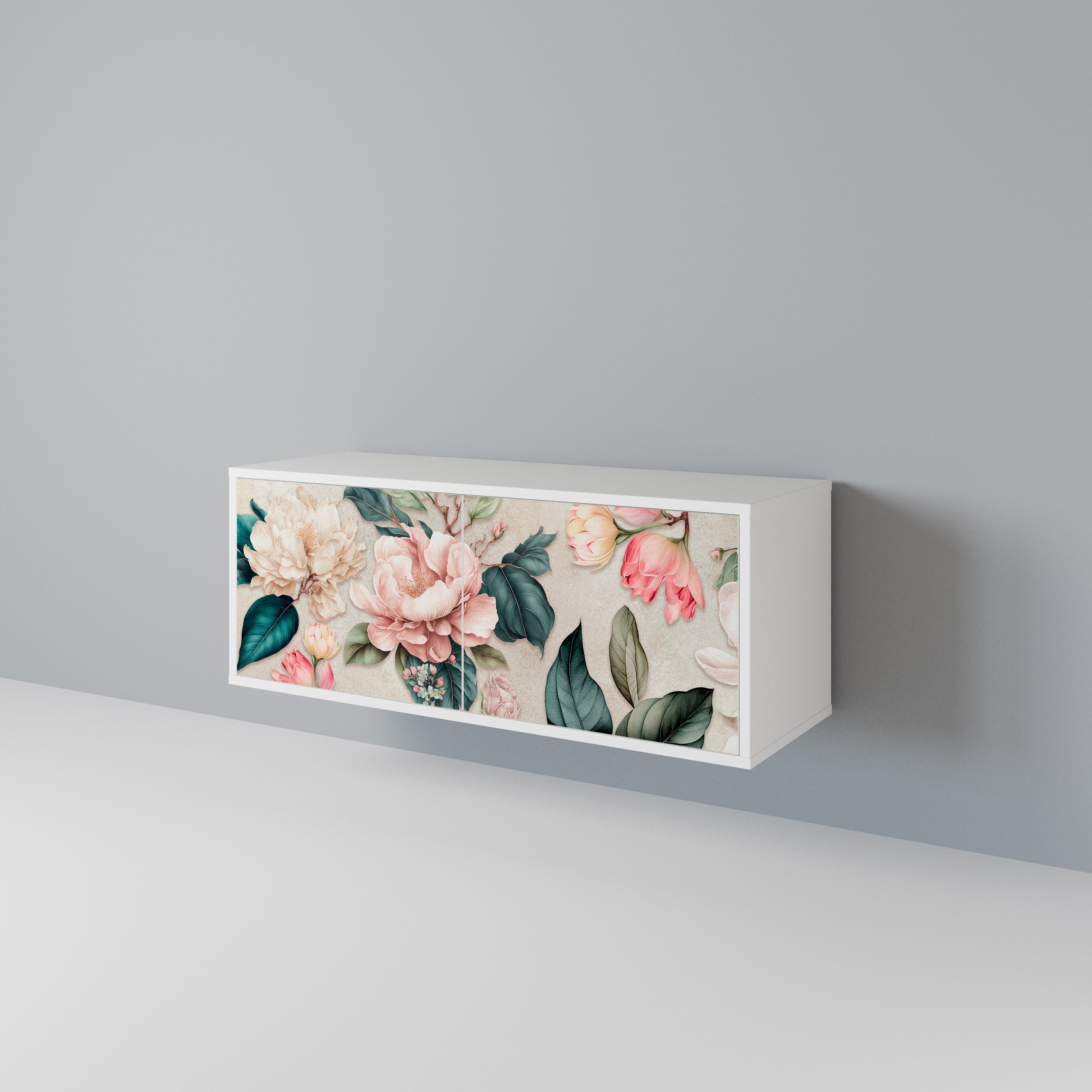 FLORAL GRACE Kompaktní dvoudveřový TV stolek