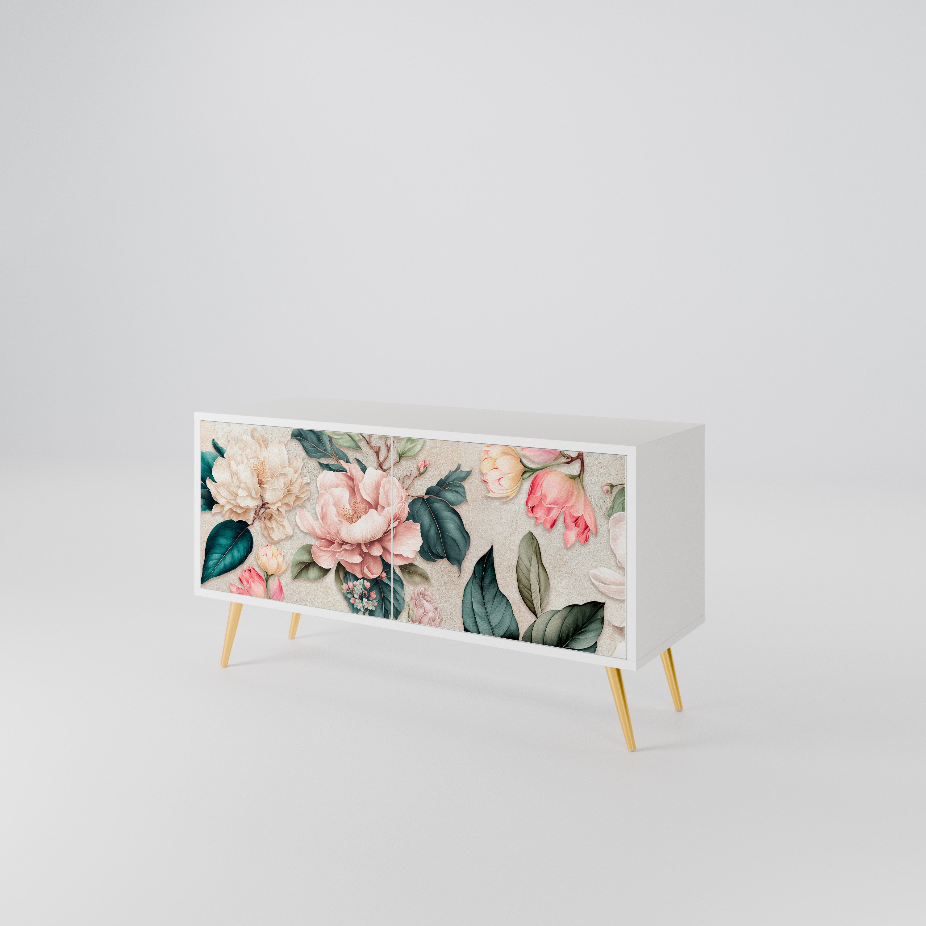 FLORAL GRACE Kompaktní dvoudveřový TV stolek
