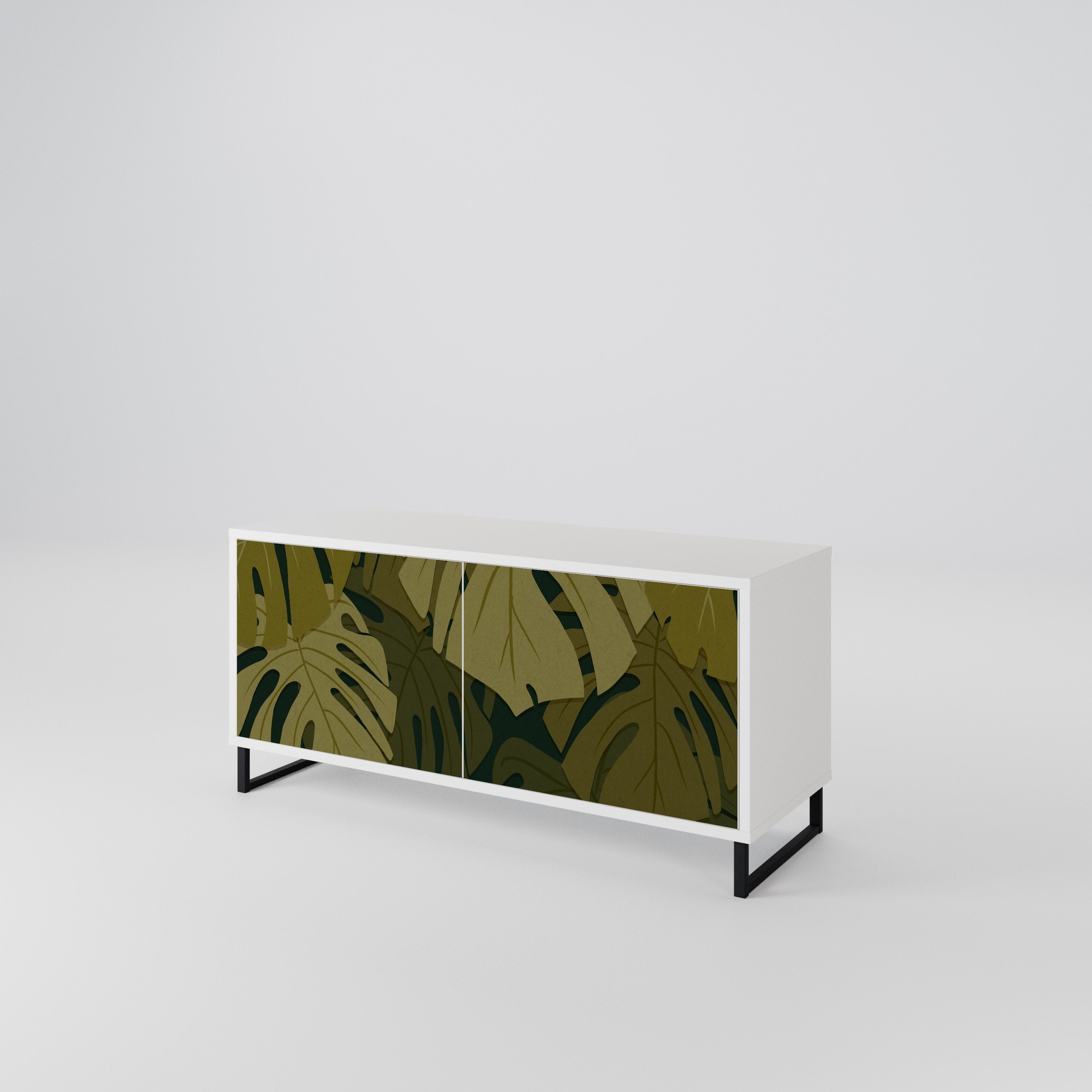 TROPICAL BEAUTY Kompaktní dvoudveřový TV stolek
