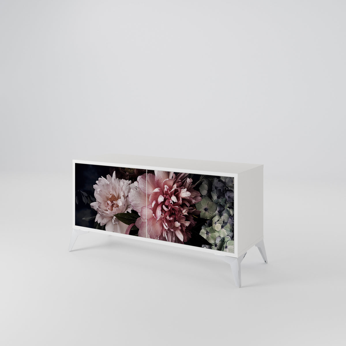 PURE BLOSSOM Kompaktní dvoudveřový TV stolek