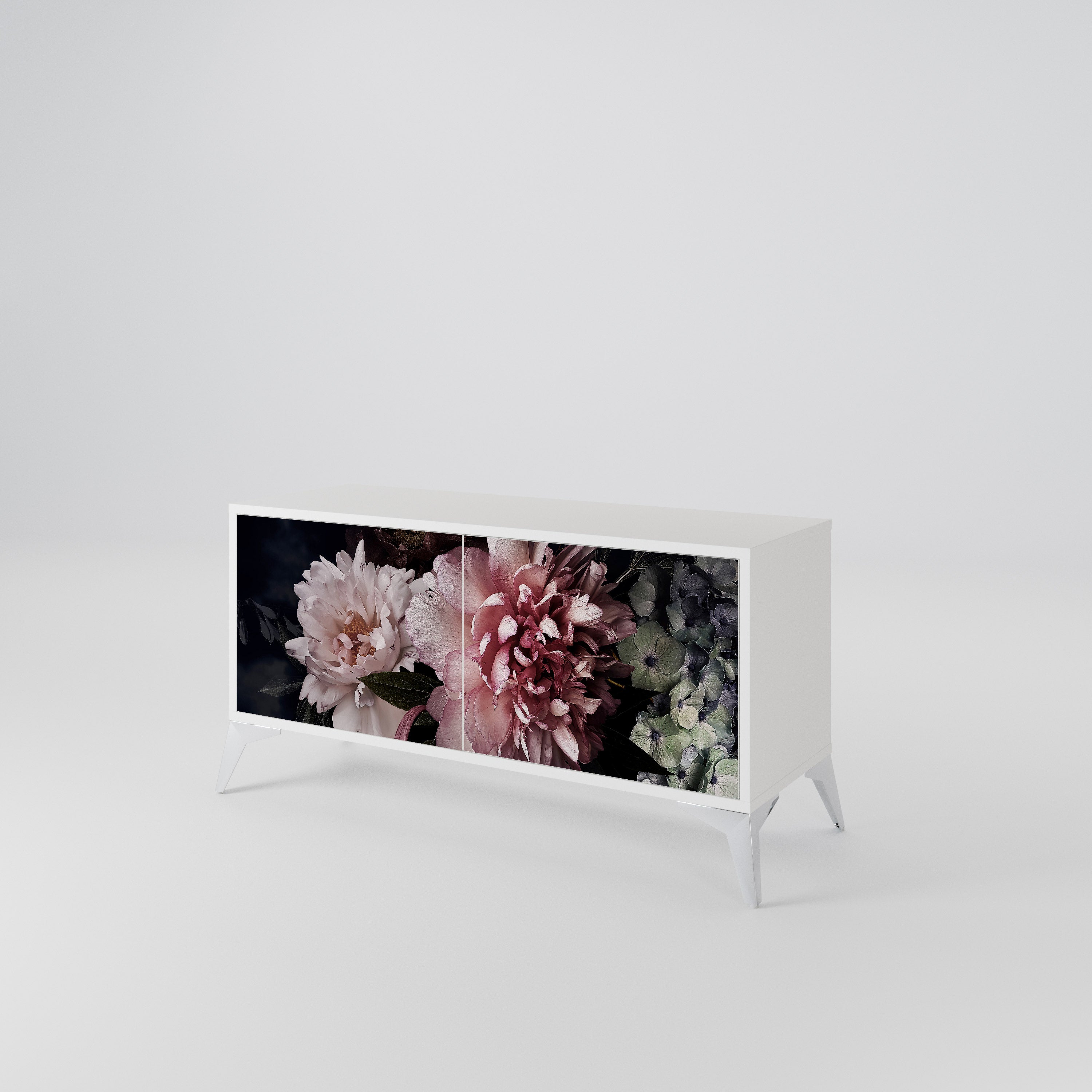 PURE BLOSSOM Kompaktní dvoudveřový TV stolek