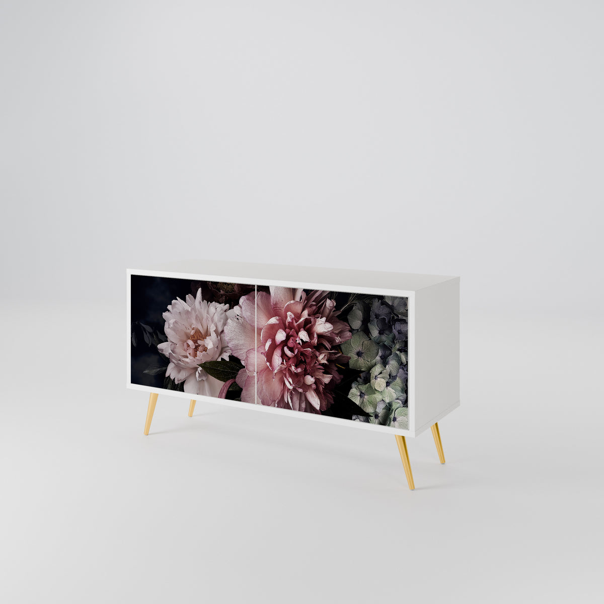 PURE BLOSSOM Kompaktní dvoudveřový TV stolek