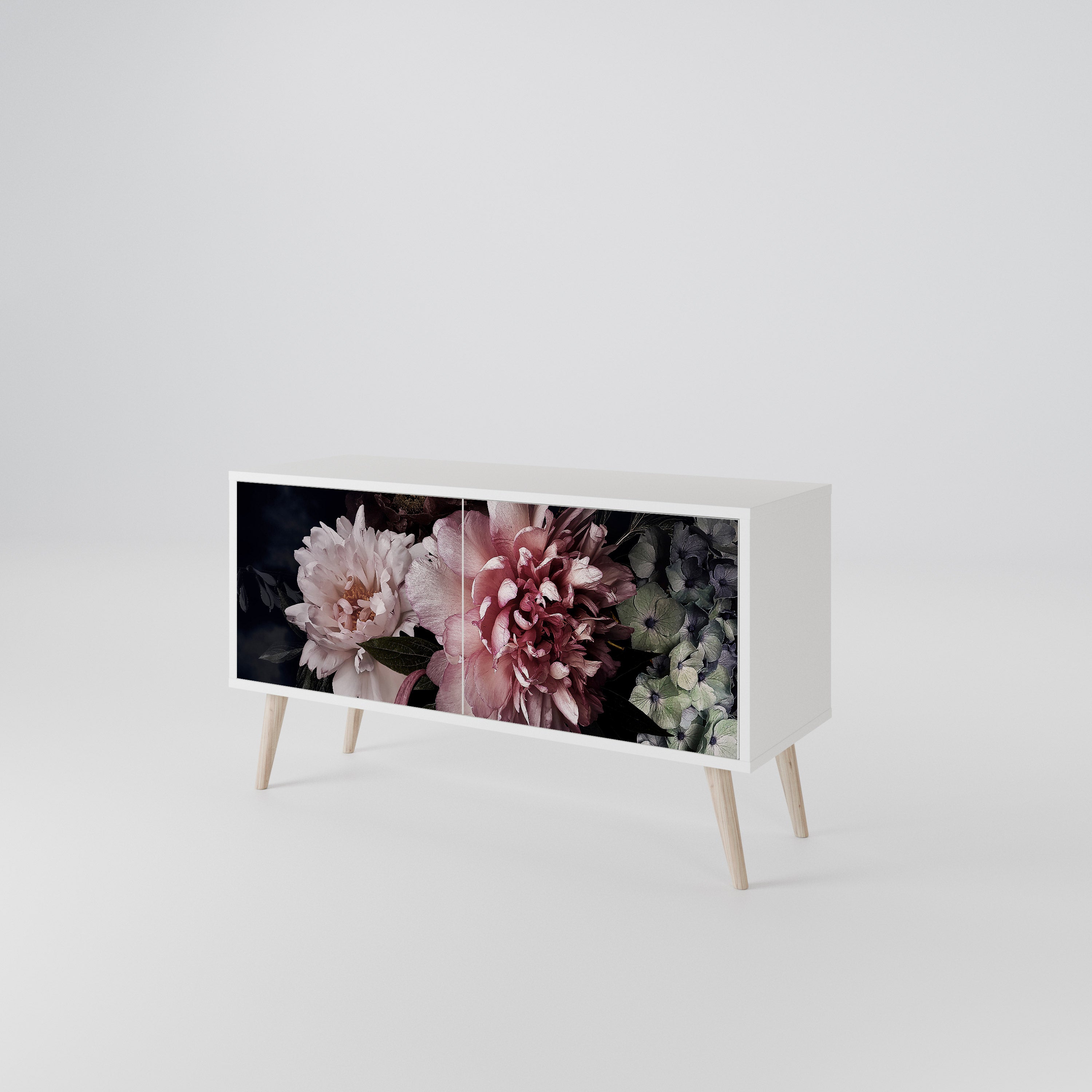 PURE BLOSSOM Kompaktní dvoudveřový TV stolek