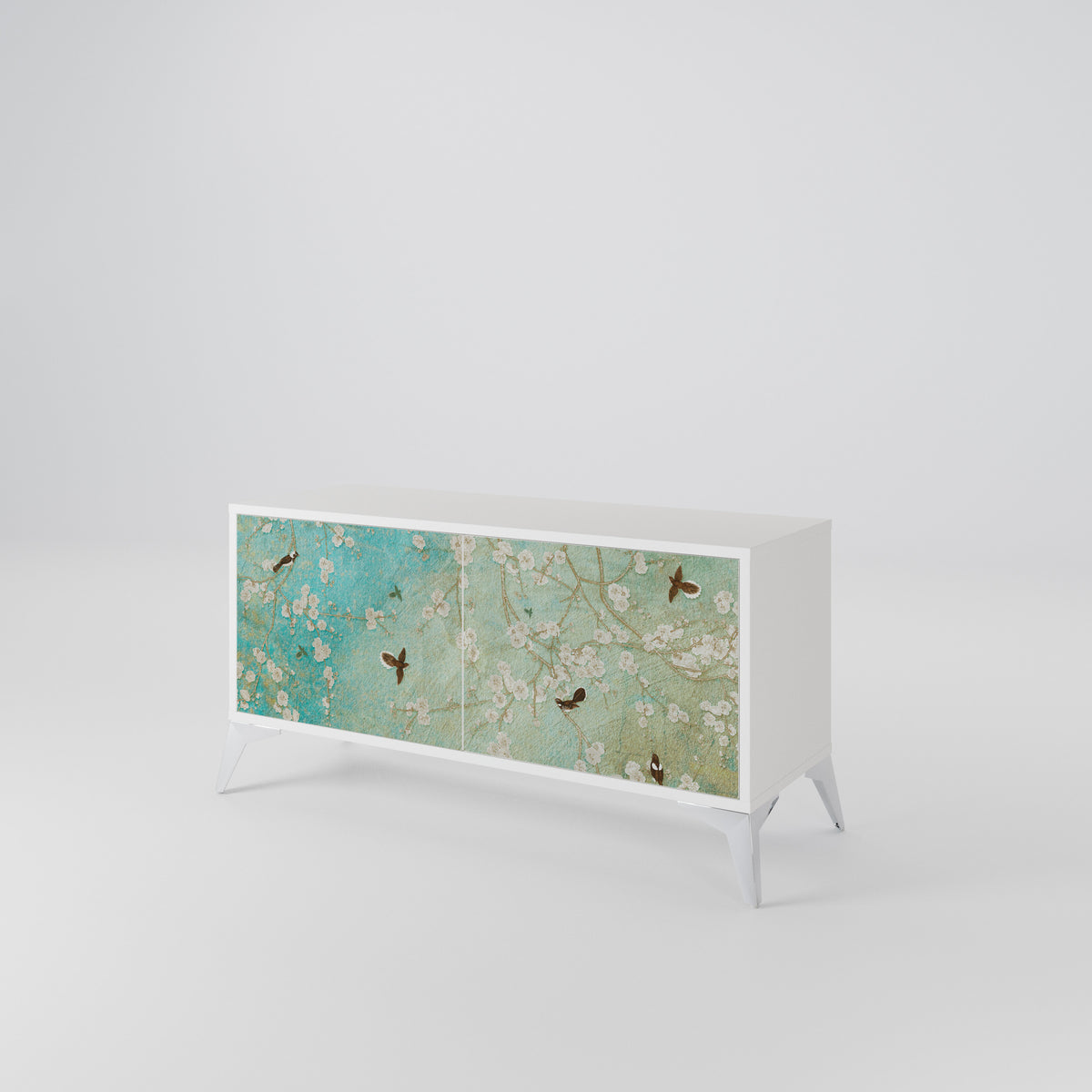 BLOOMING CHARM Mobile TV Compatto a 2 Ante
