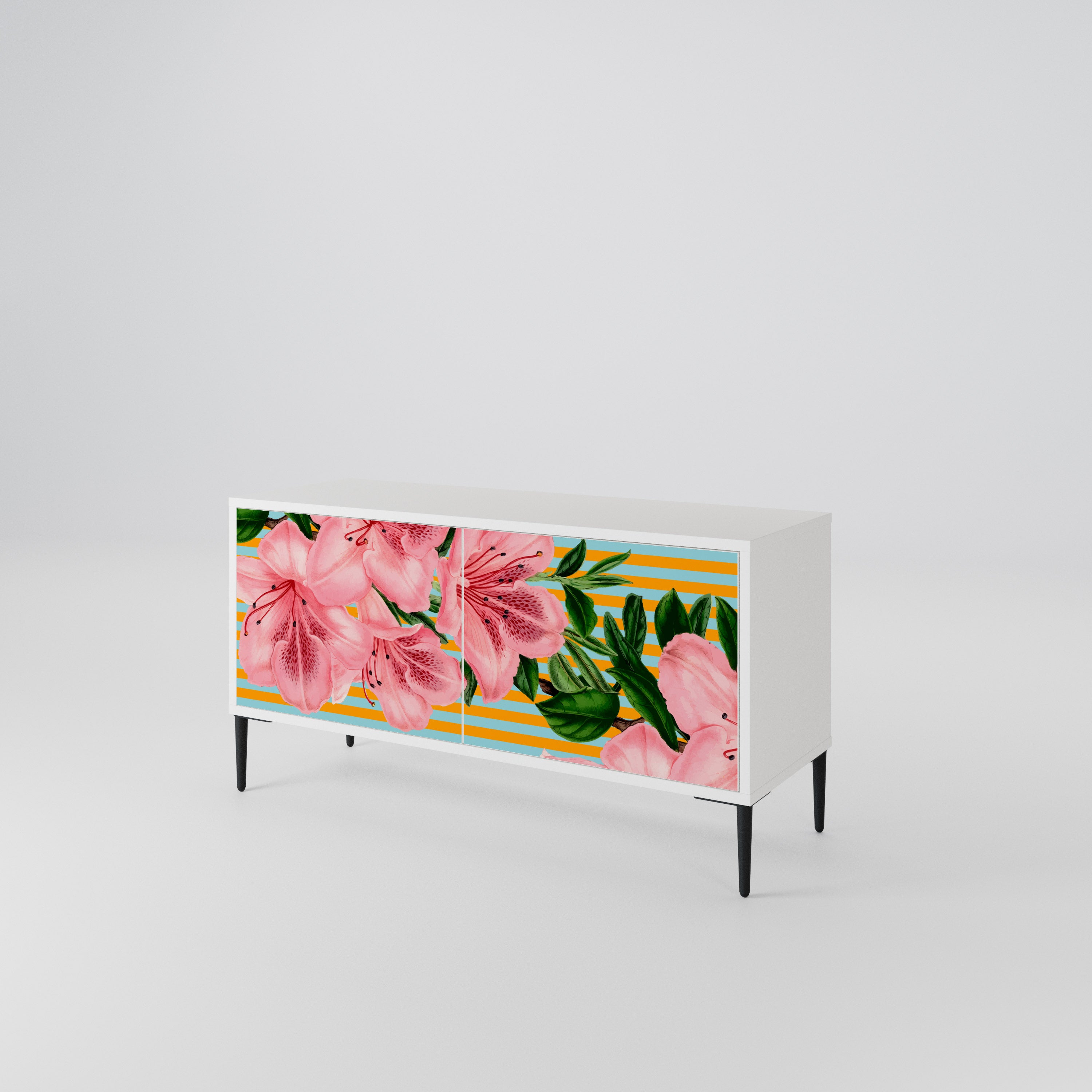 FRAGILE BEAUTY Kompaktní dvoudveřový TV stolek
