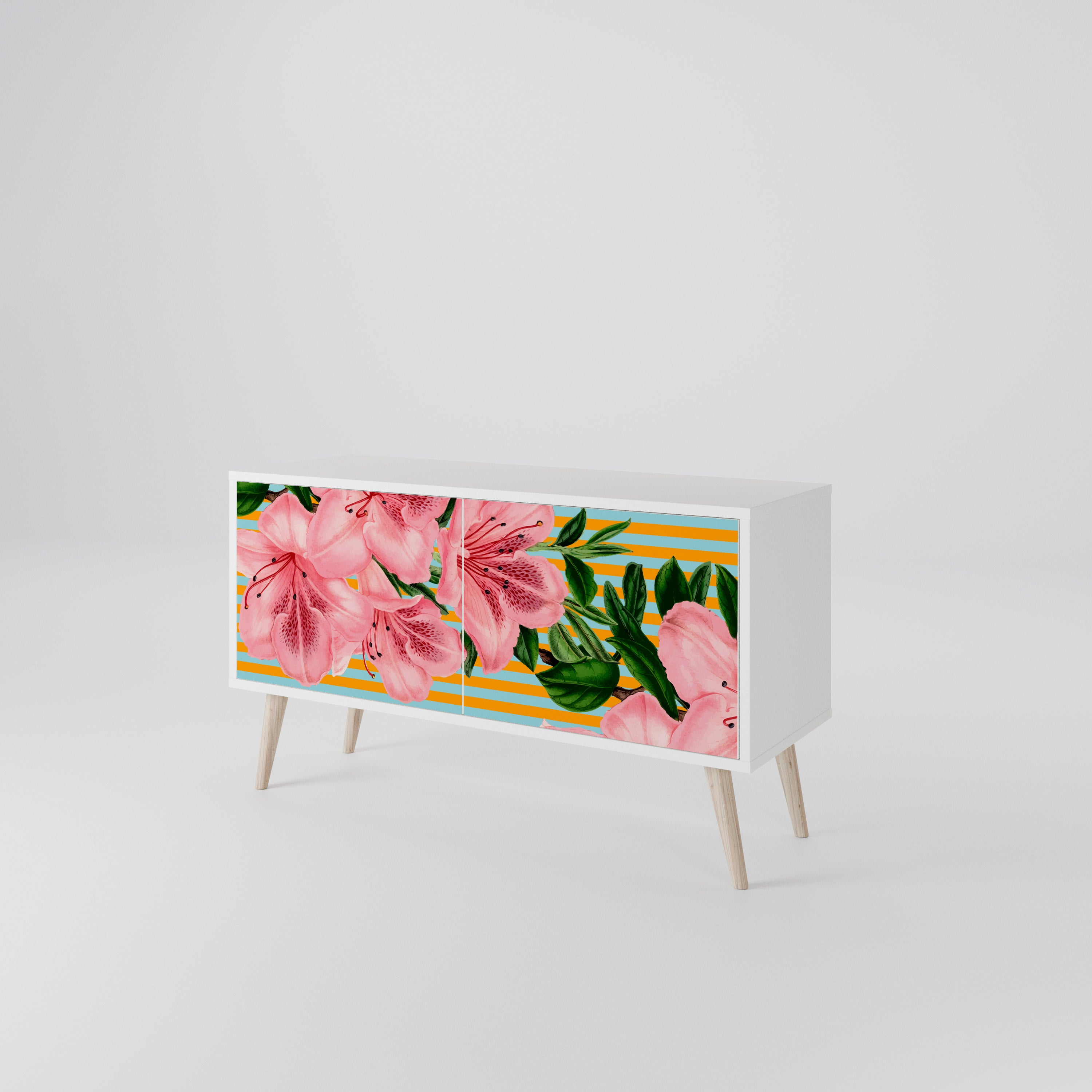 FRAGILE BEAUTY Kompaktní dvoudveřový TV stolek