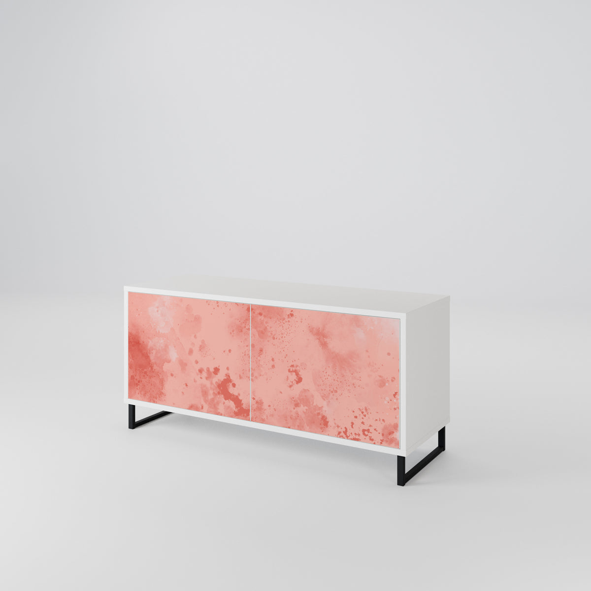 CRANE DANCE Mueble de TV Compacto de 2 puertas